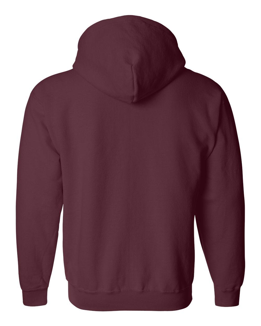 18600 Gildan Heavy Blend Full-Zip Hooded Sweatshirt - Back Image
