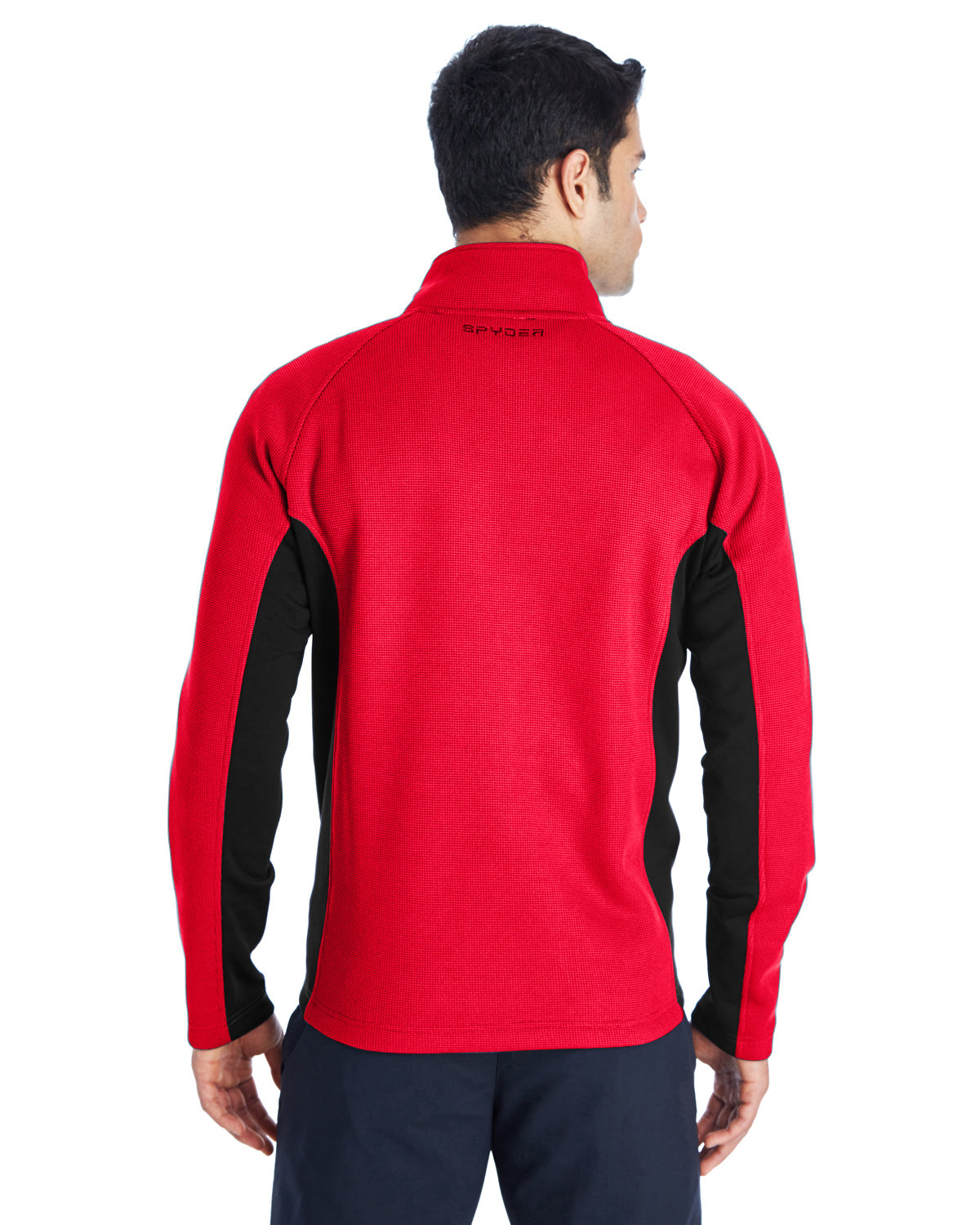 187330 Spyder Mens Constant Full-Zip Sweater Fleece Jacket - Back Image