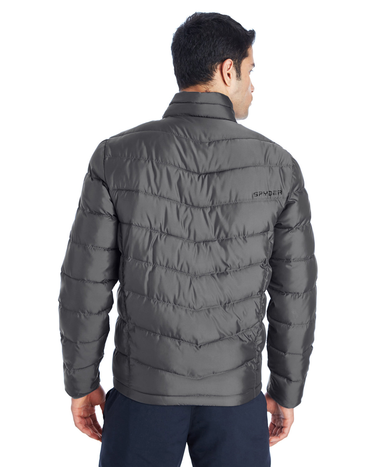 187333 Spyder Mens Pelmo Insulated Puffer Jacket 187333 Spyder Mens Pelmo Insulated Puffer Jacket - Back Image