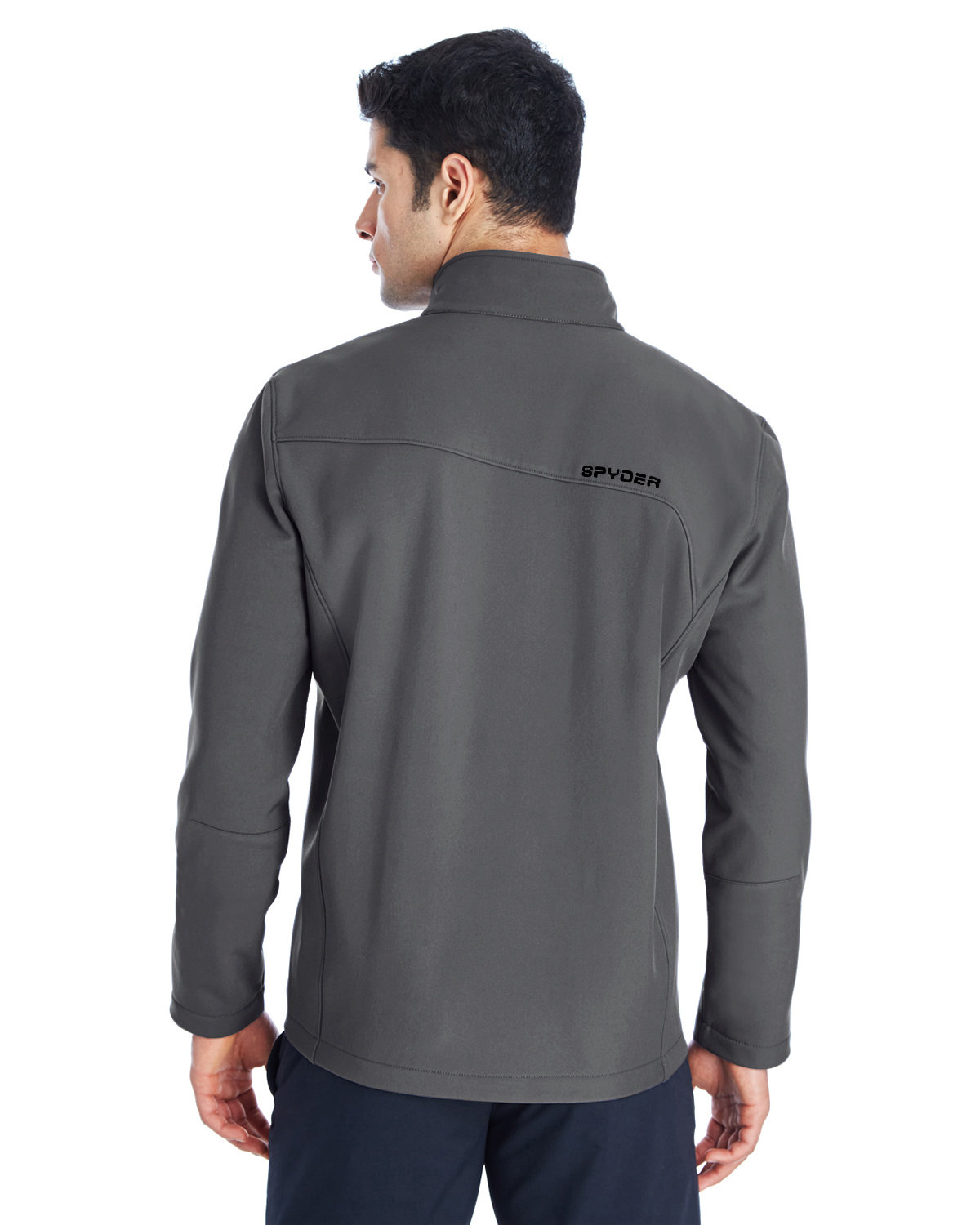187334 Spyder Mens Transport Soft Shell Jacket - Back Image