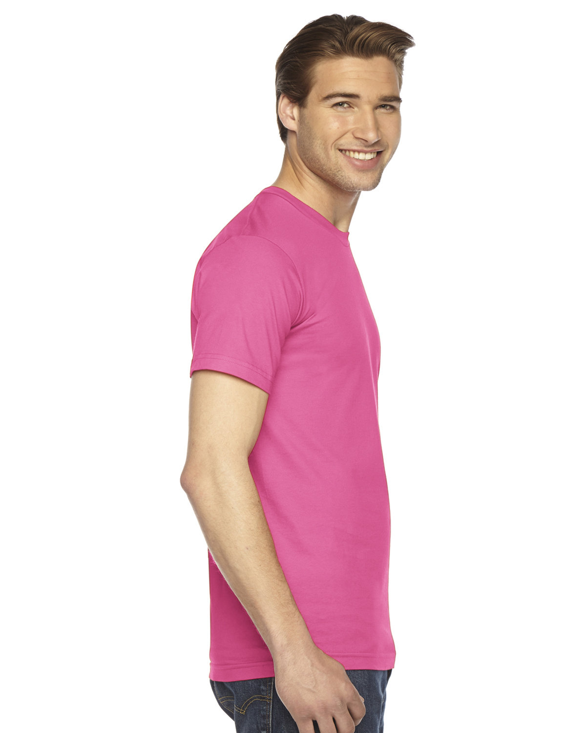 2001 American Apparel Unisex Fine Jersey USA Made T-Shirt - Siide Image