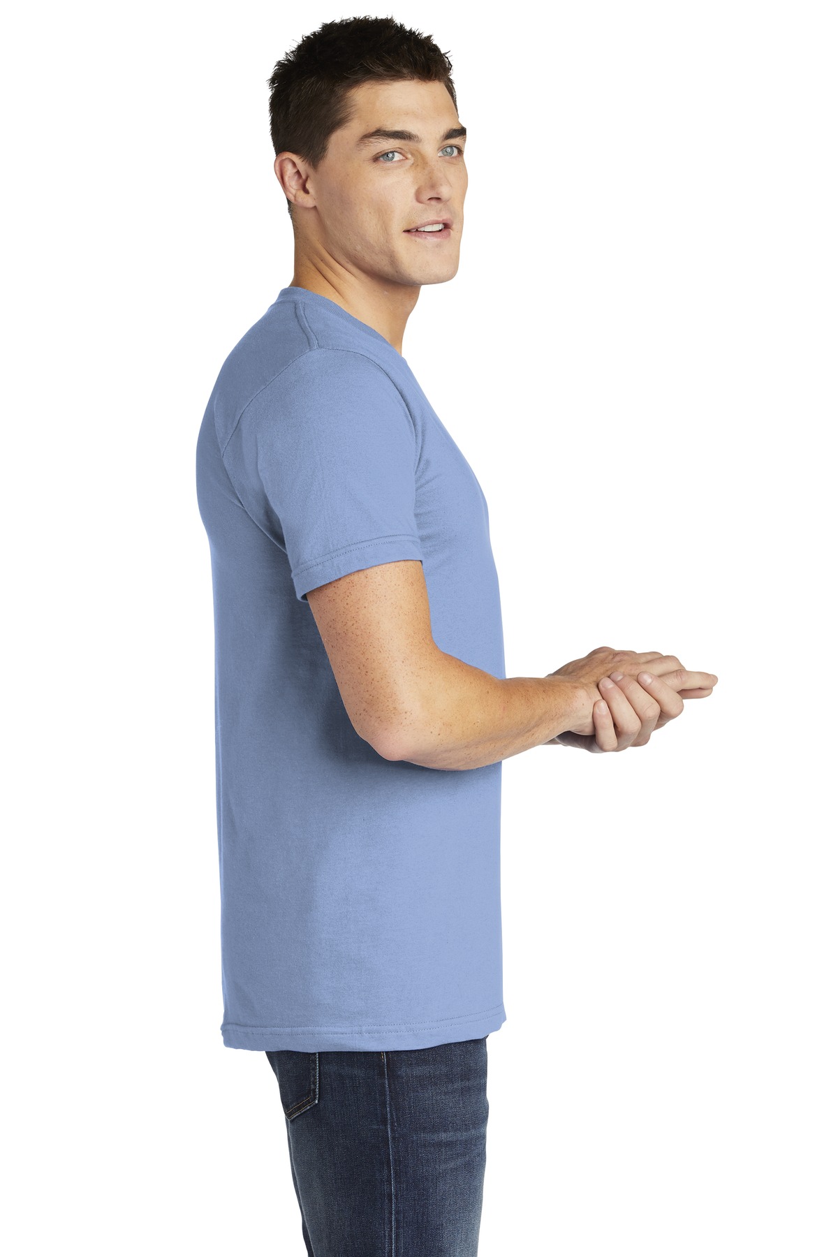 2001A American Apparel USA Collection Fine Jersey T-Shirt. - Siide Image