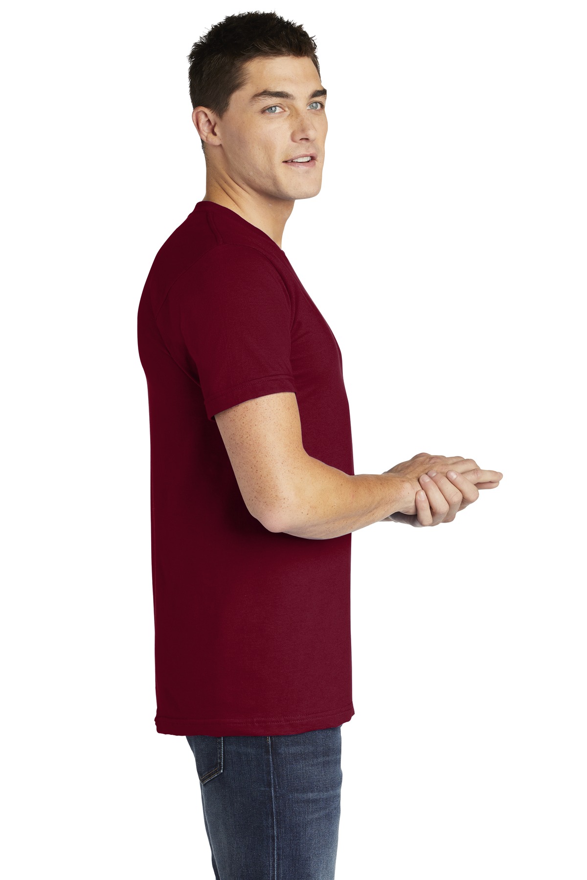 2001A American Apparel USA Collection Fine Jersey T-Shirt - Siide Image