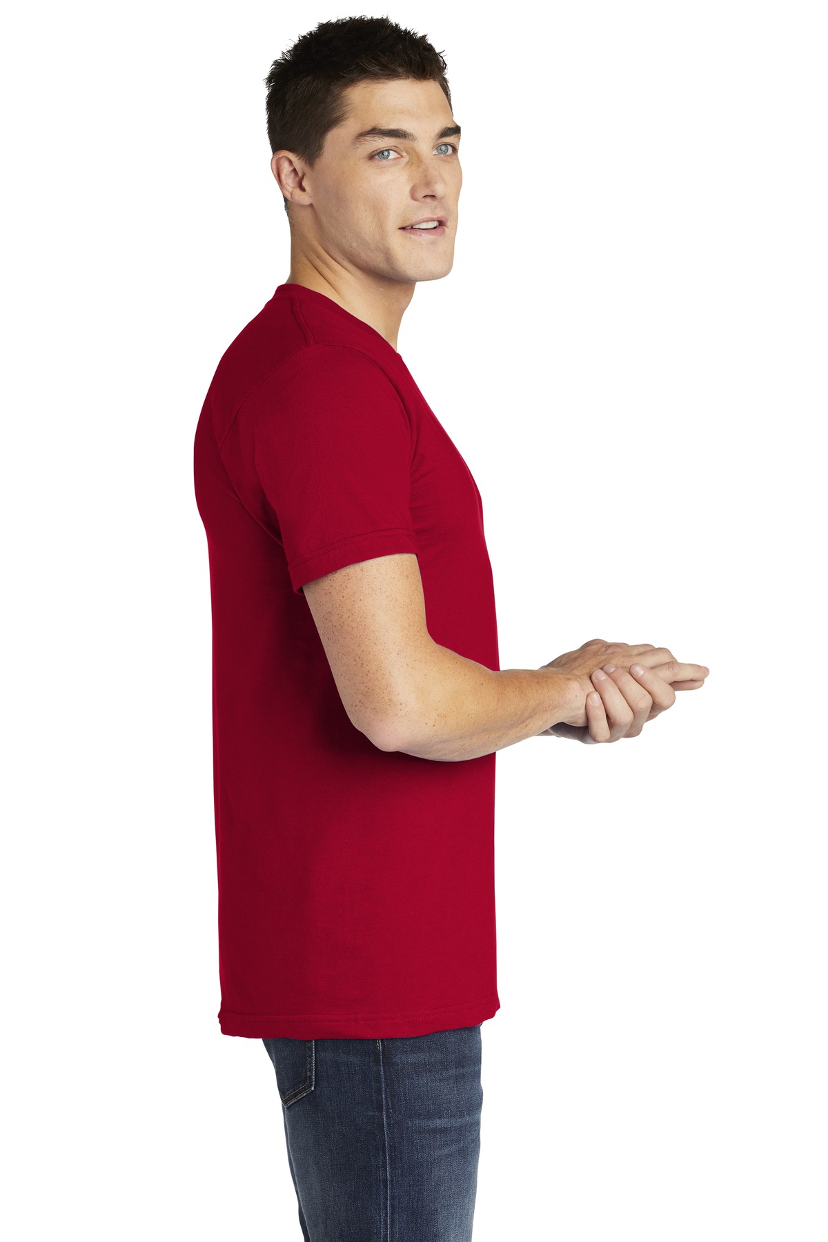 2001A American Apparel USA Collection Fine Jersey T-Shirt. - Siide Image