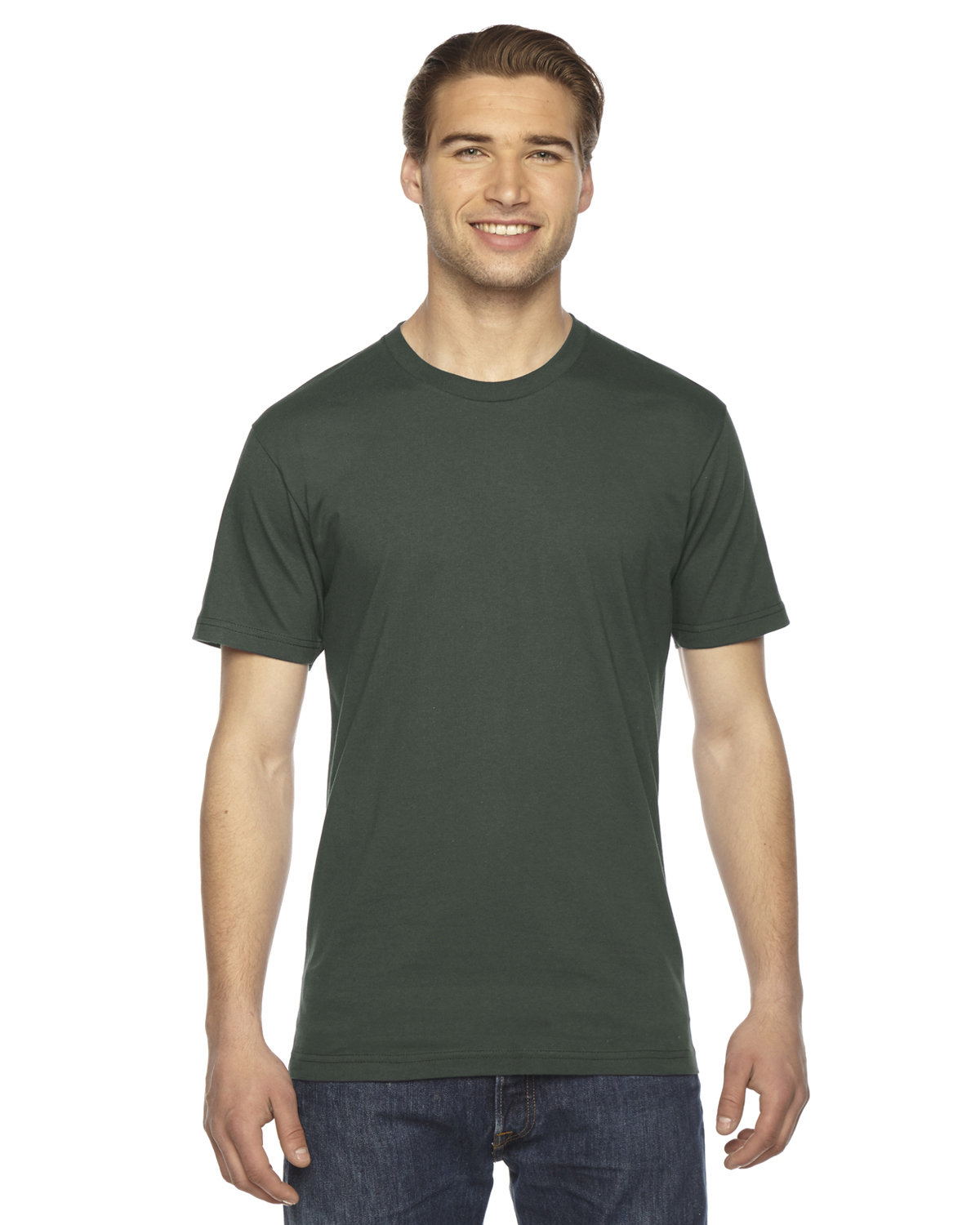 2001W American Apparel Unisex Fine Jersey Short-Sleeve T-Shirt Zoom Image