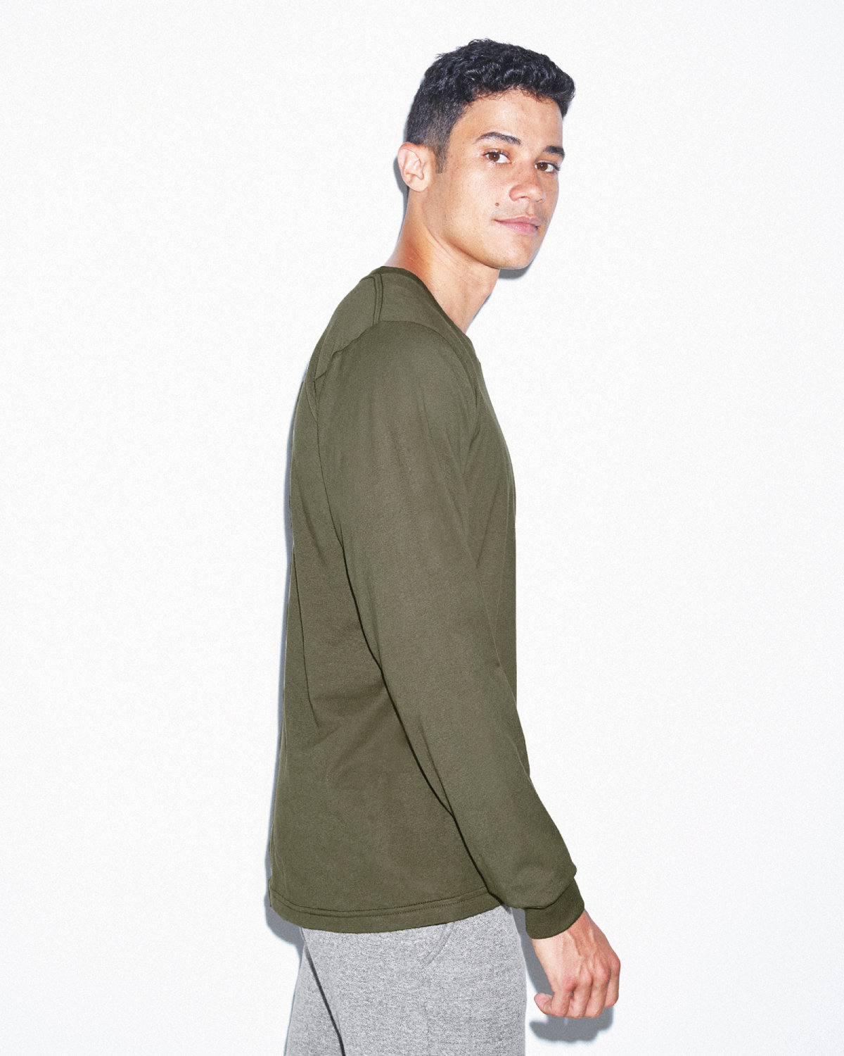 2007W American Apparel Unisex Fine Jersey Long-Sleeve T-Shirt - Siide Image