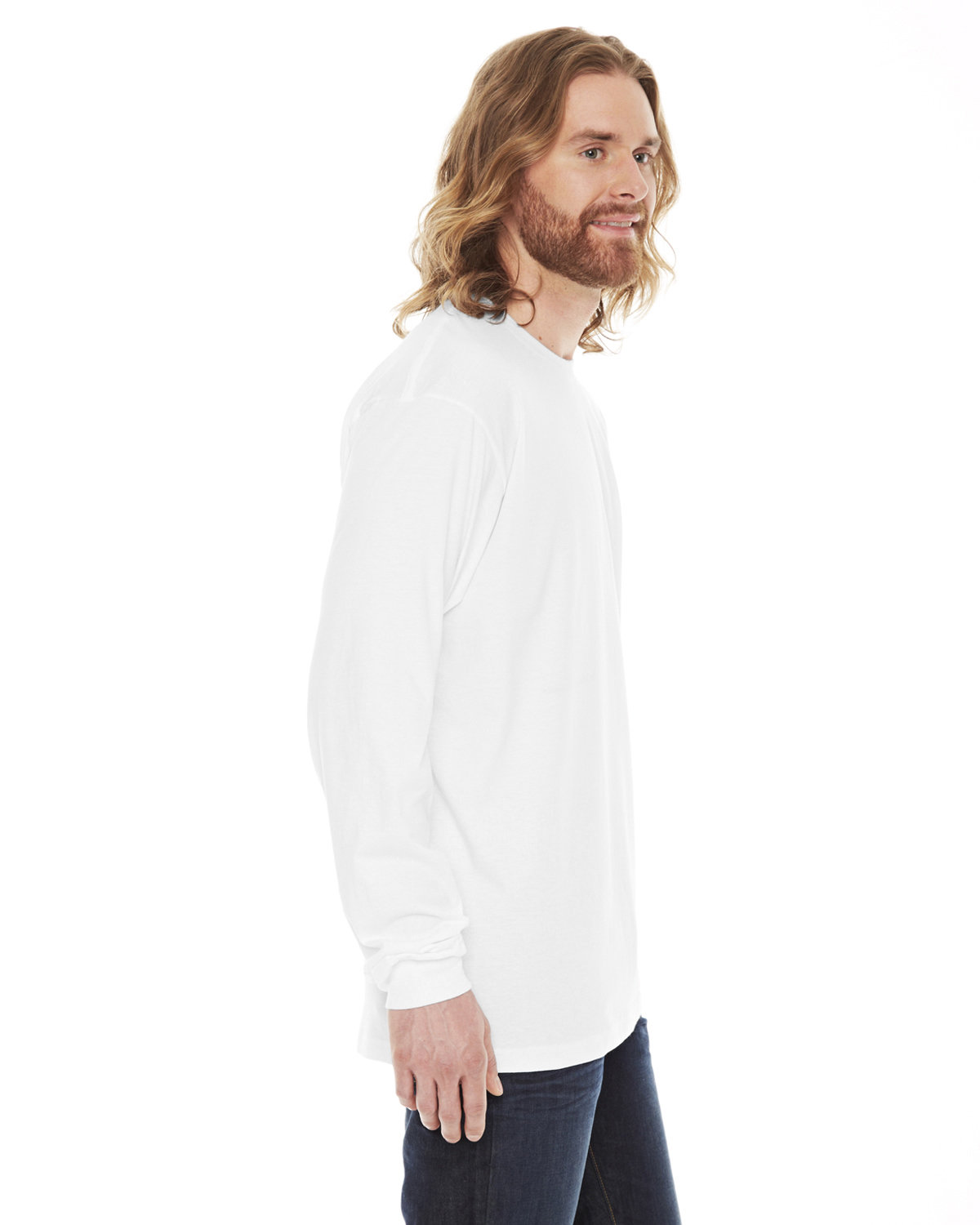 2007W American Apparel Unisex Fine Jersey Long-Sleeve T-Shirt - Siide Image