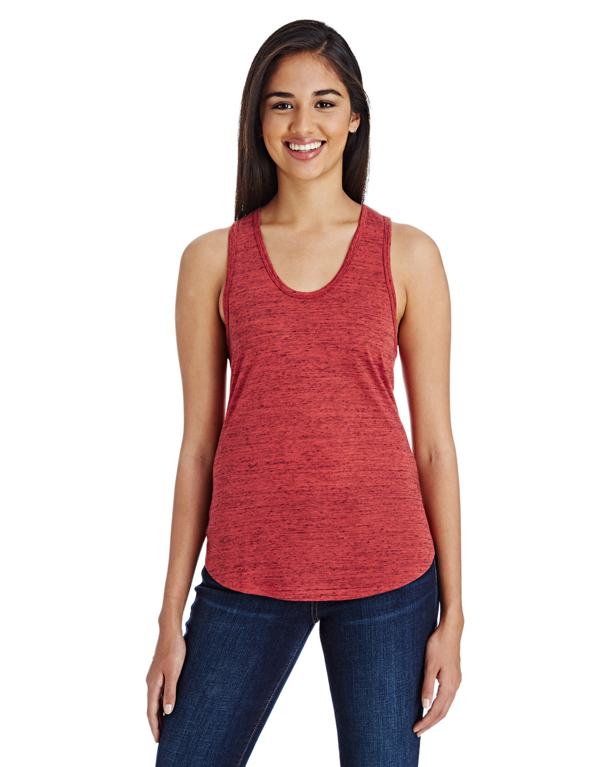 204LT Threadfast Apparel Ladies Blizzard Jersey Racer Tank