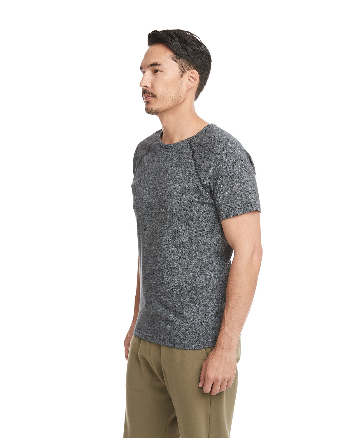 2050 Next Level Mock Twist Raglan Short Sleeve Crew 2050 Next Level Mock Twist Raglan Short Sleeve Crew - Siide Image