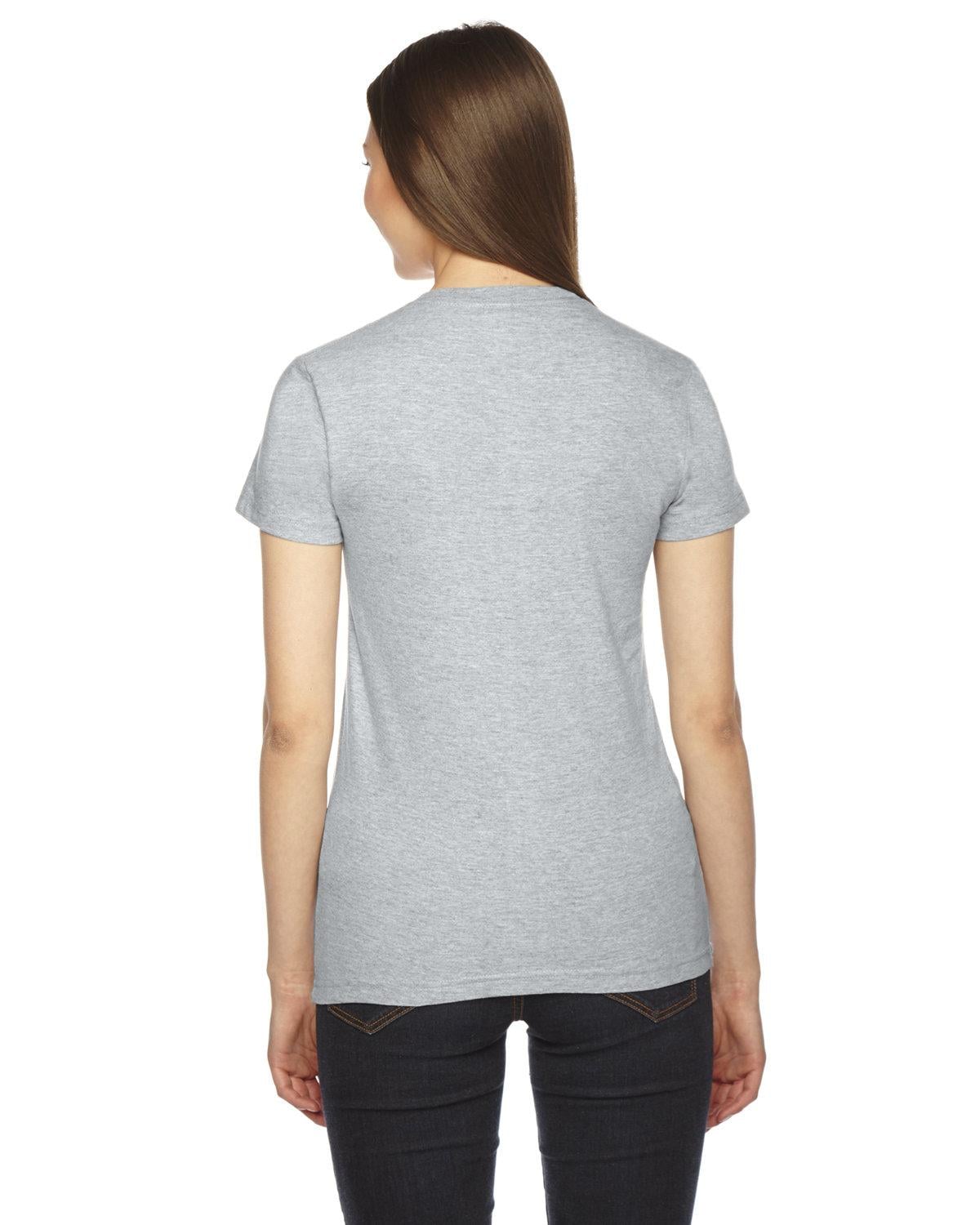 2102 American Apparel Ladies Fine Jersey USA Made Short-Sleeve T-Shirt - Back Image