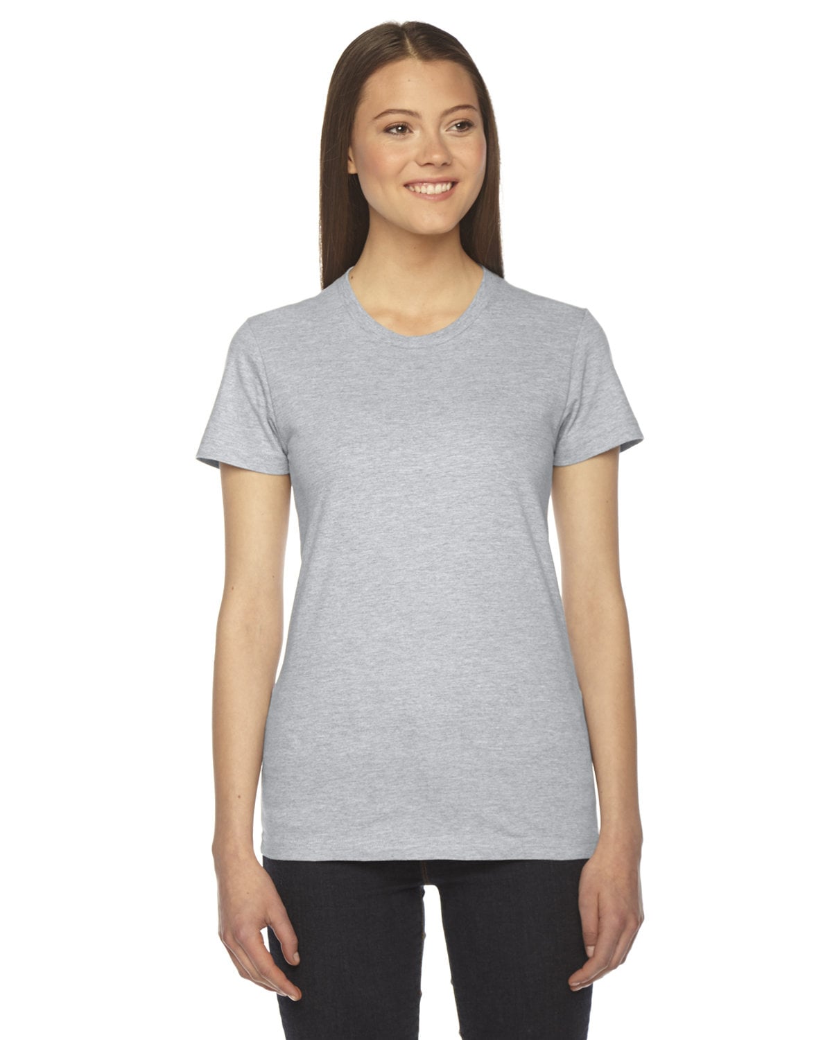 2102 American Apparel Ladies Fine Jersey USA Made Short-Sleeve T-Shirt