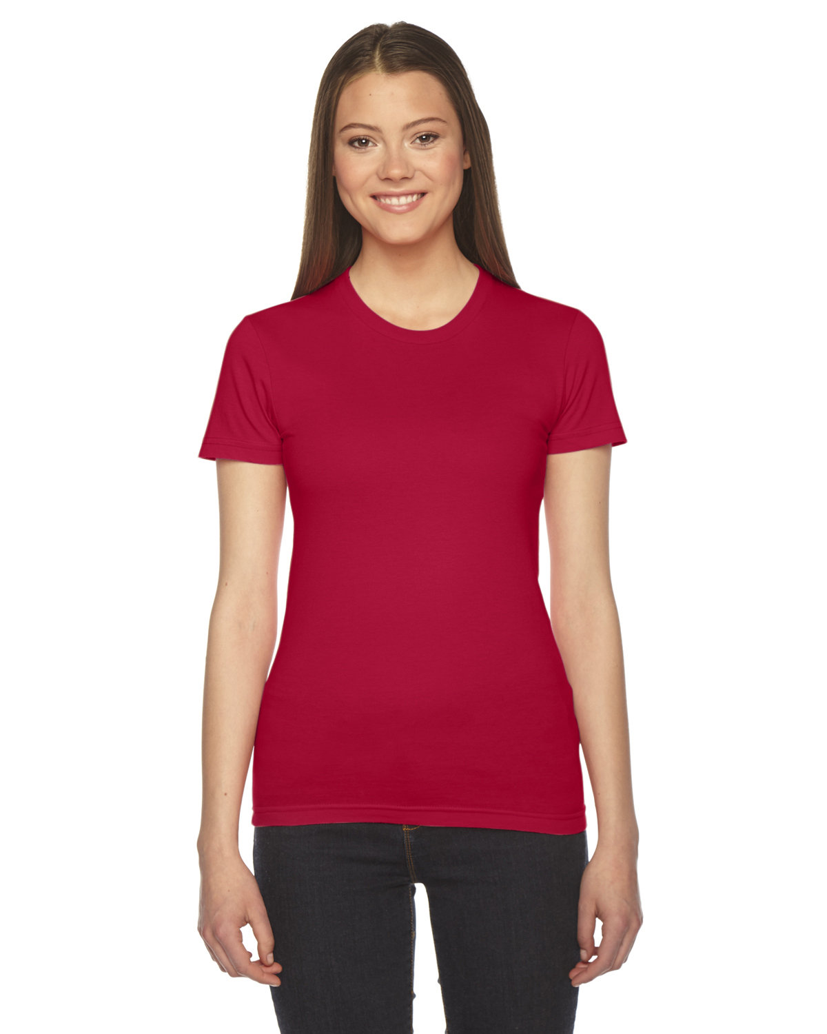 2102W American Apparel Women’s Fine Jersey Tee