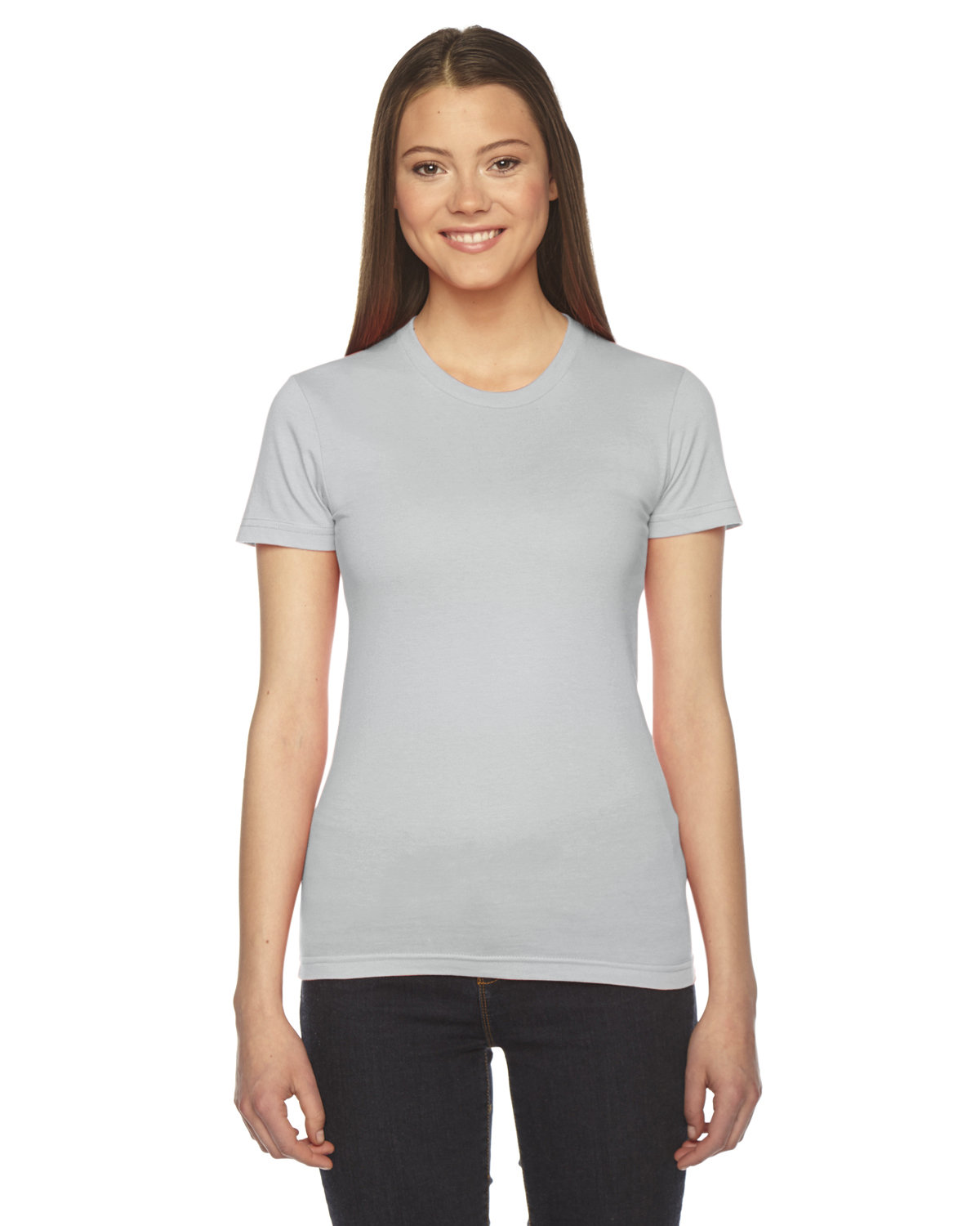 2102W American Apparel Women’s Fine Jersey Tee