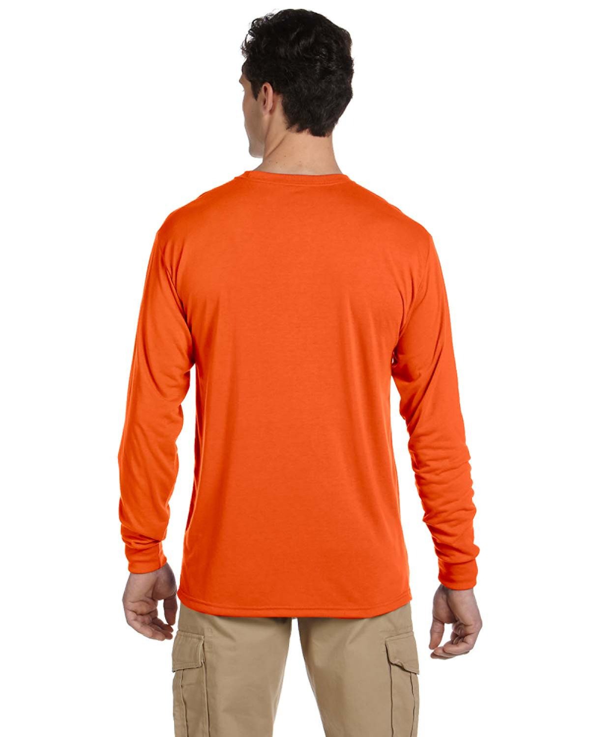 21ML Jerzees Adult DRI-POWER SPORT Long-Sleeve T-Shirt - Back Image