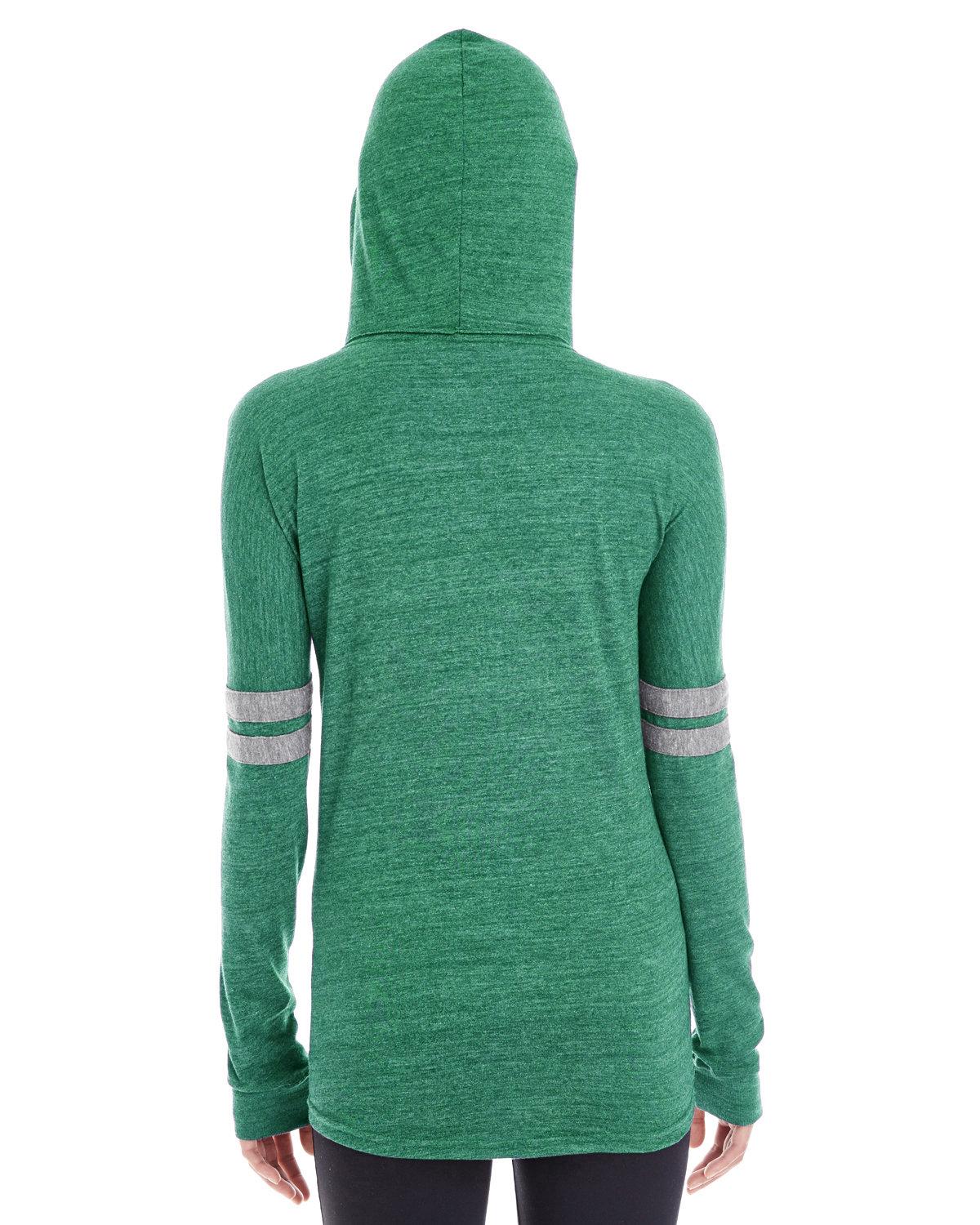 229390 Holloway Womens Triblend Hooded Long Sleeve T-Shirt - Back Image
