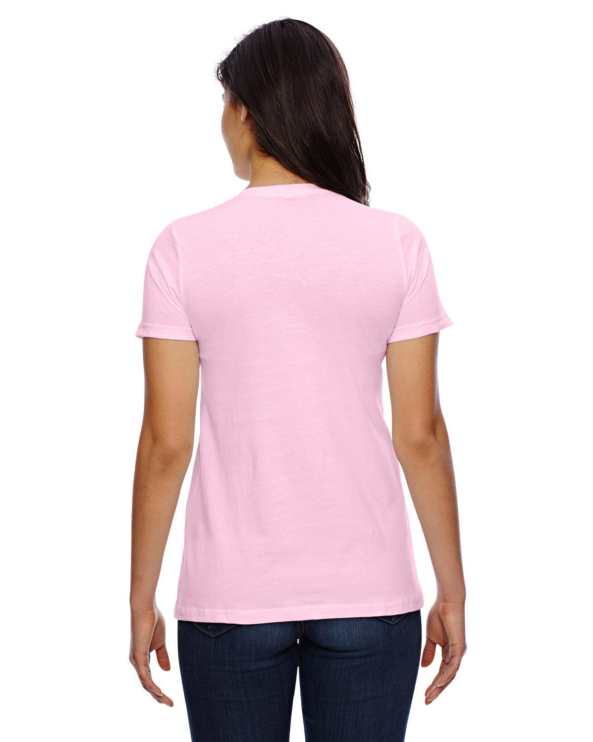 23215W American Apparel Womens Fine Jersey Classic Tee - Back Image