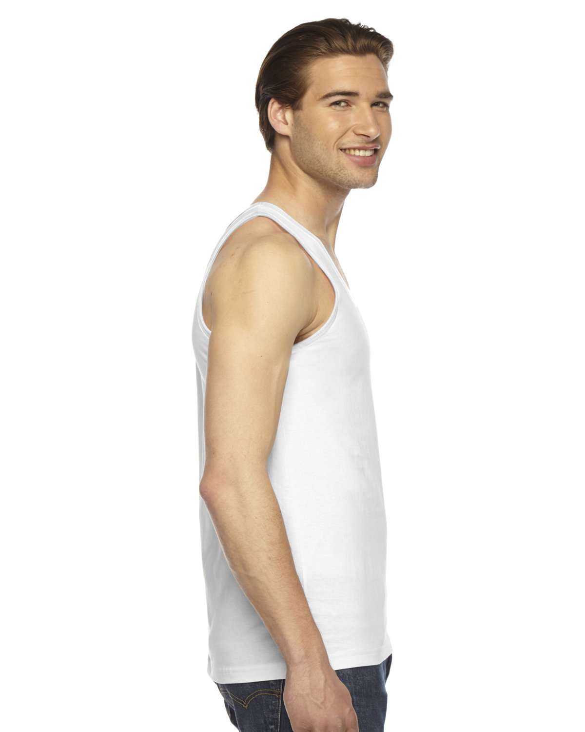 2408W American Apparel Unisex Fine Jersey Tank - Siide Image