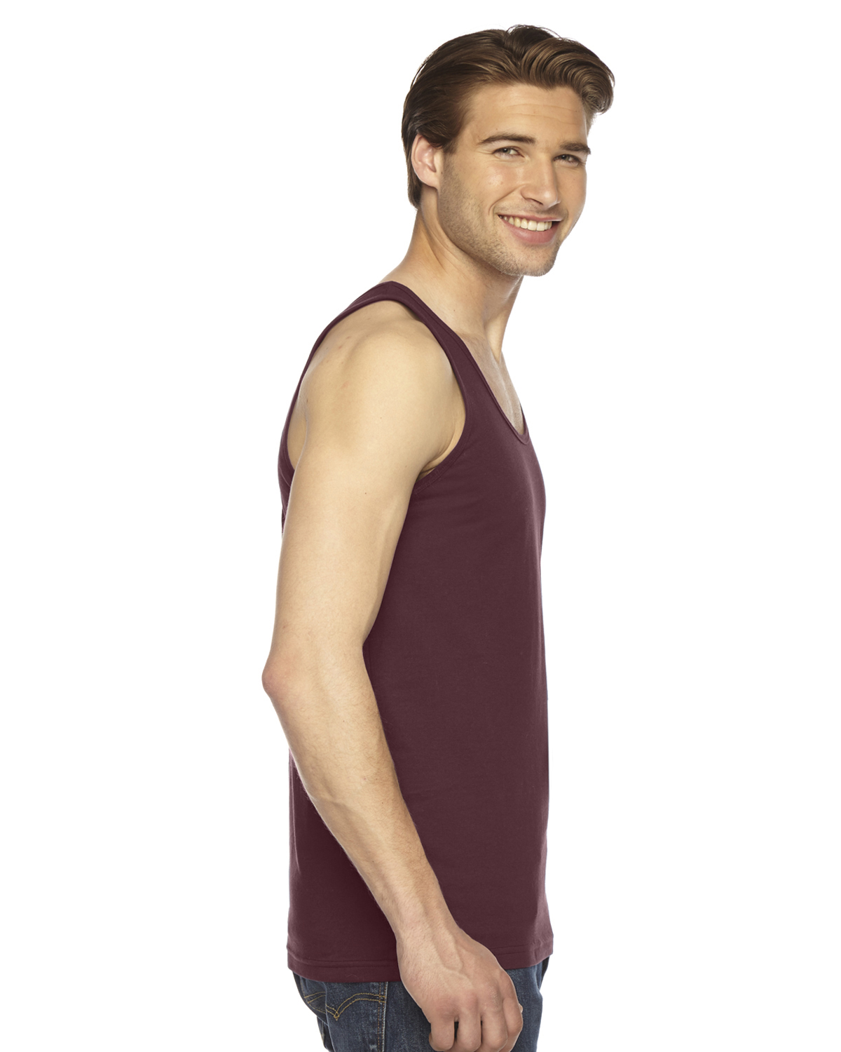 2408W American Apparel Unisex Fine Jersey Tank - Siide Image