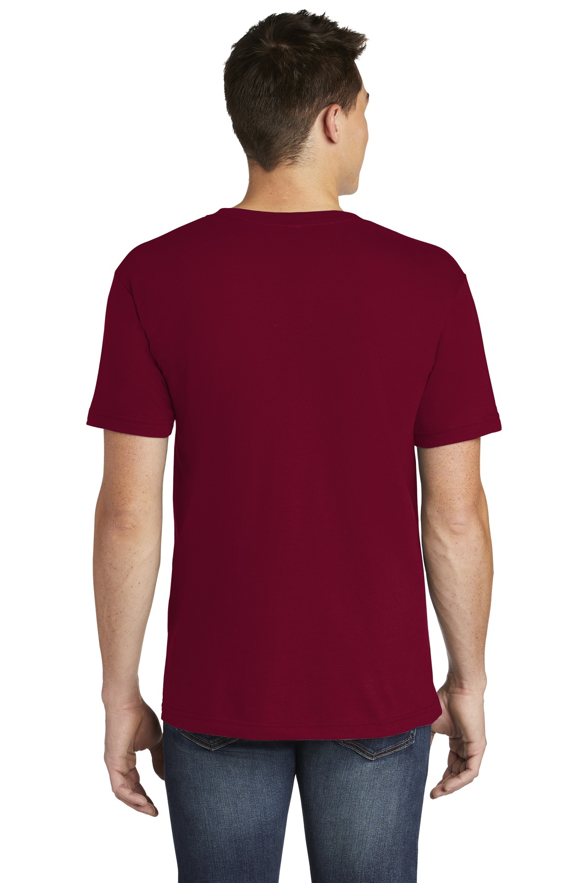 2456W American Apparel Unisex Fine Jersey Short-Sleeve V-Neck T-Shirt 2456W American Apparel Unisex Fine Jersey Short-Sleeve V-Neck T-Shirt - Back Image