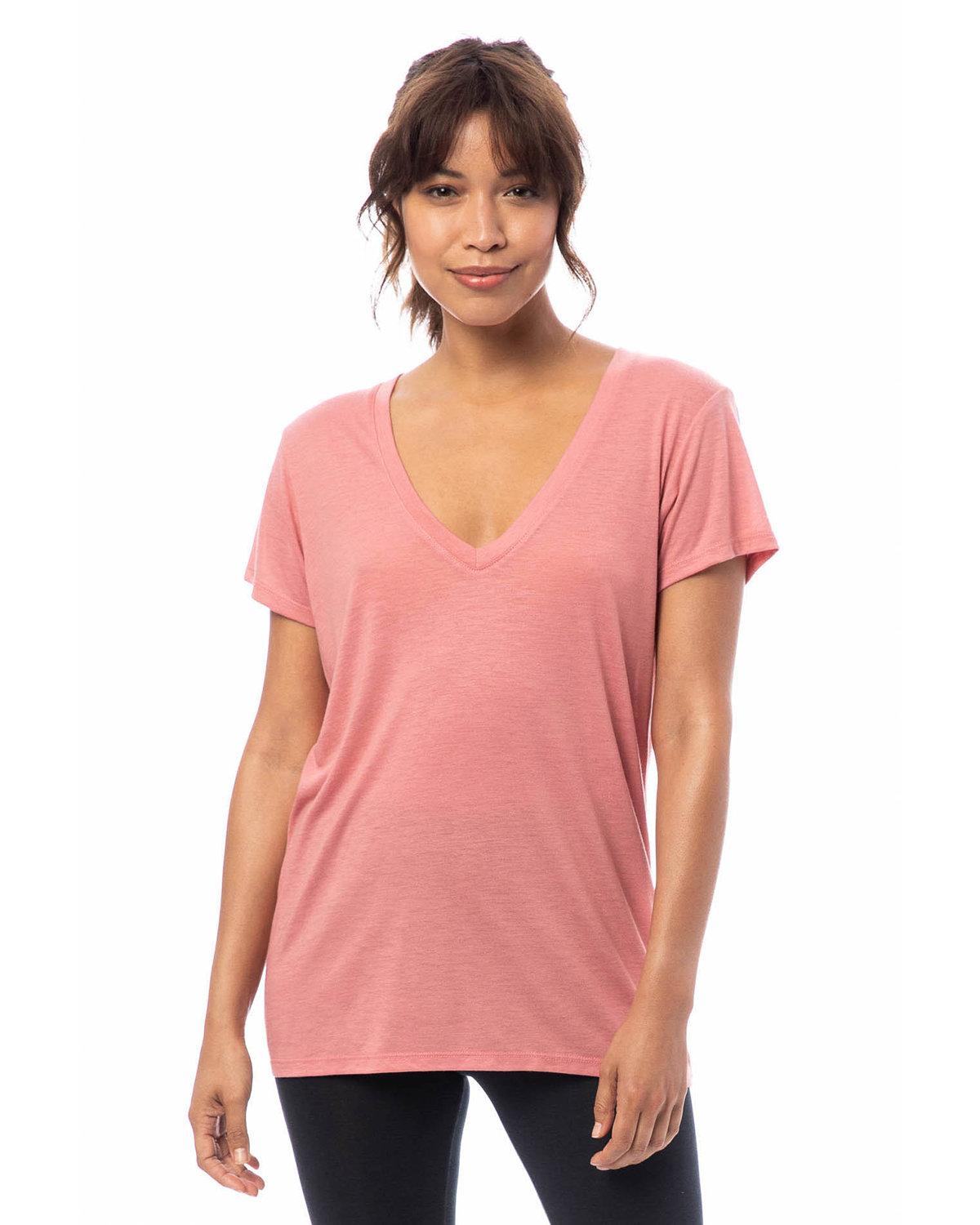 2894B2 Alternative Ladies Slinky-Jersey V-Neck T-Shirt