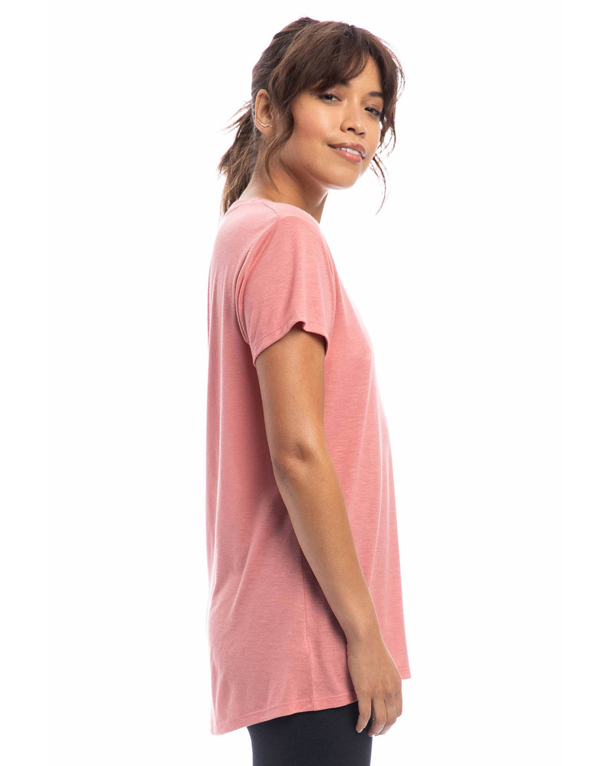 2894B2 Alternative Ladies Slinky-Jersey V-Neck T-Shirt - Siide Image