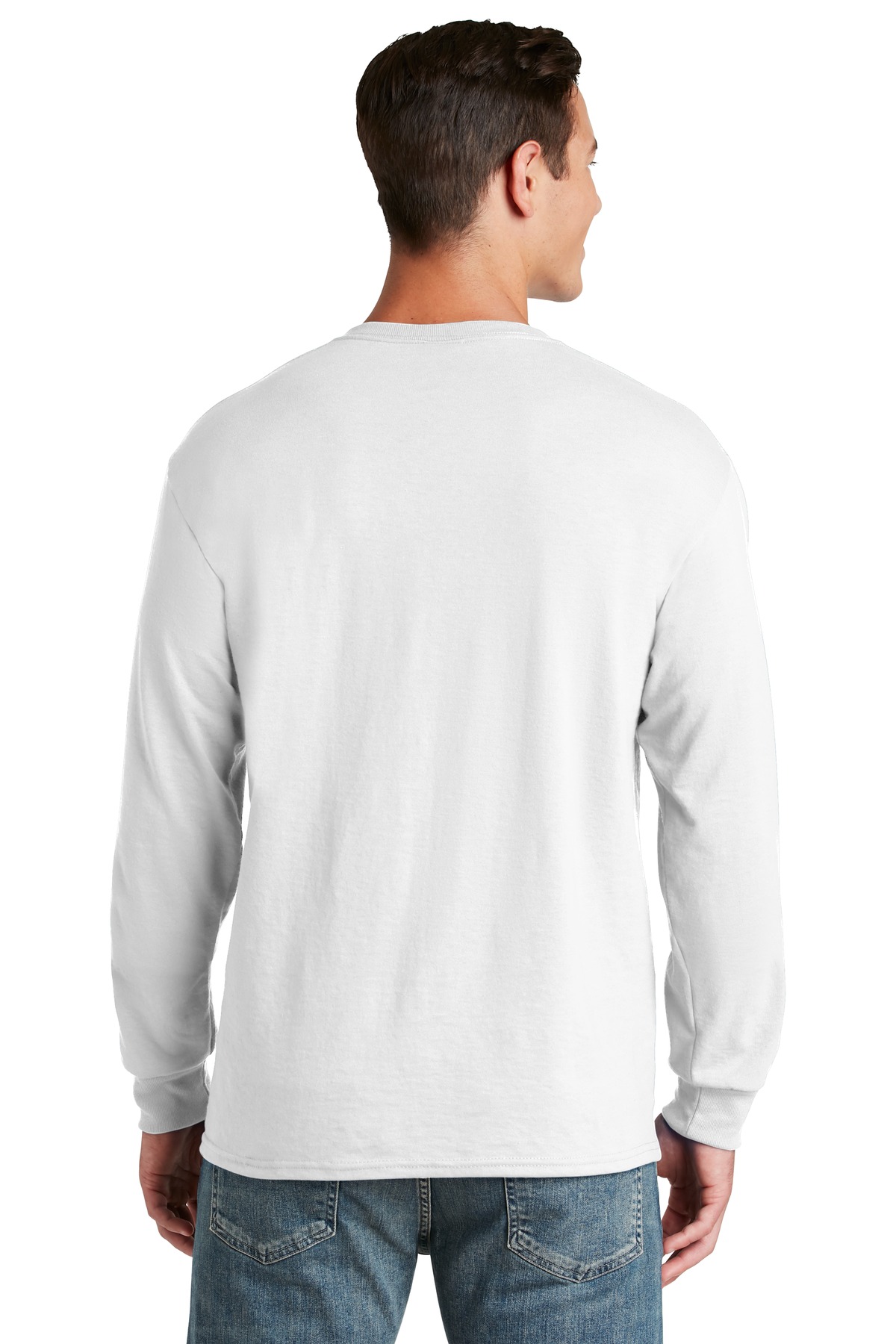 29LS Jerzees - Dri-Power 50/50 Cotton/Poly Long Sleeve T-Shirt. - Back Image