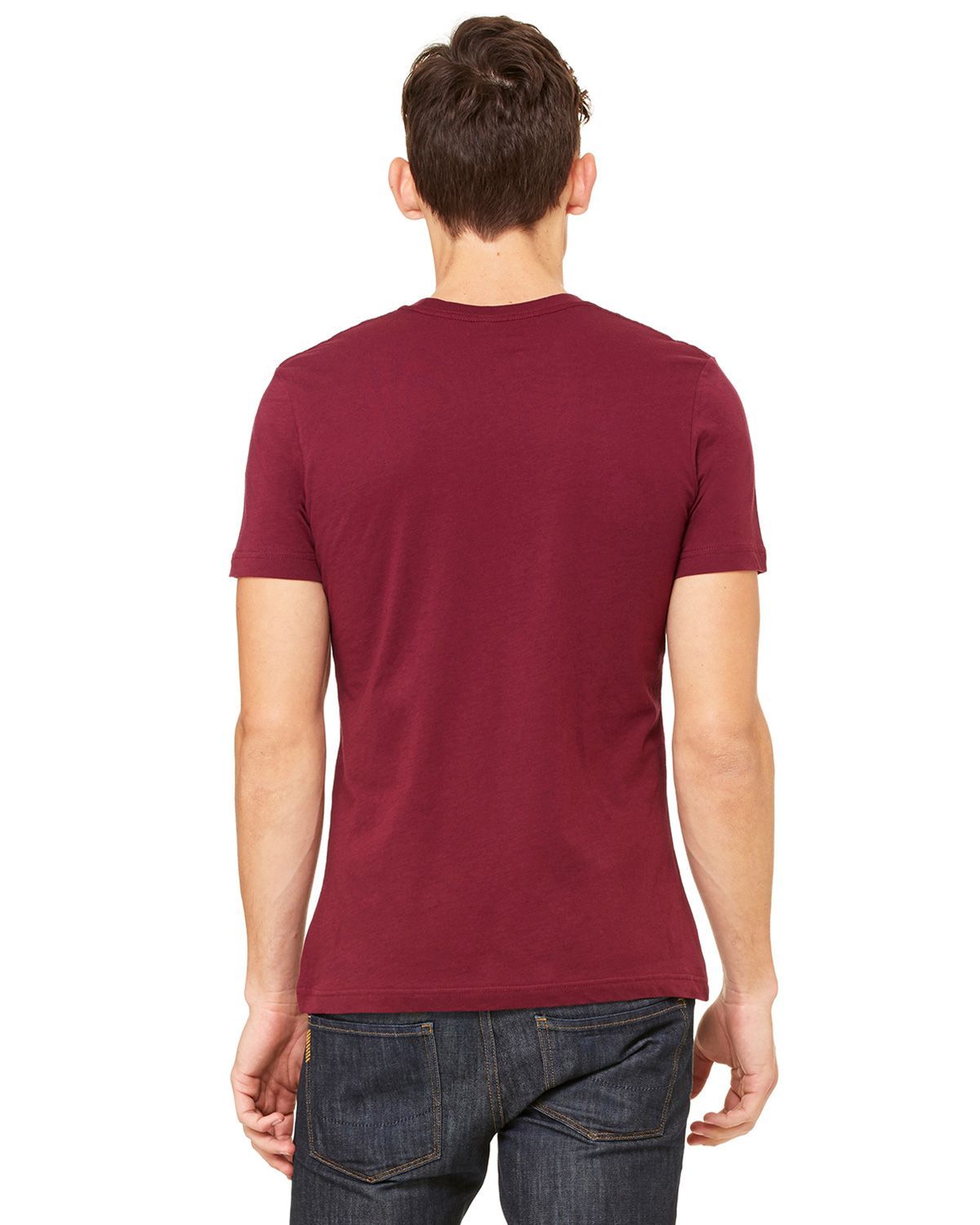 3001C Bella + Canvas Unisex Jersey Short Sleeve Tee - Back Image