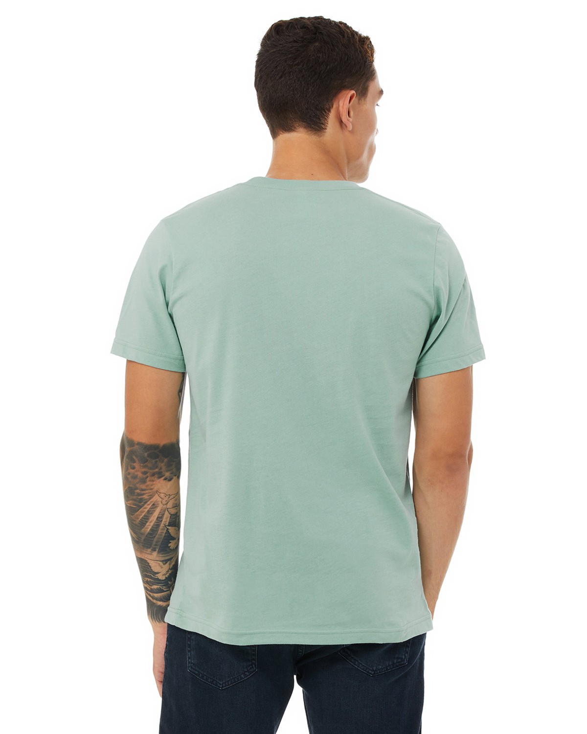 3001C Bella + Canvas Unisex Jersey Short Sleeve Tee - Back Image