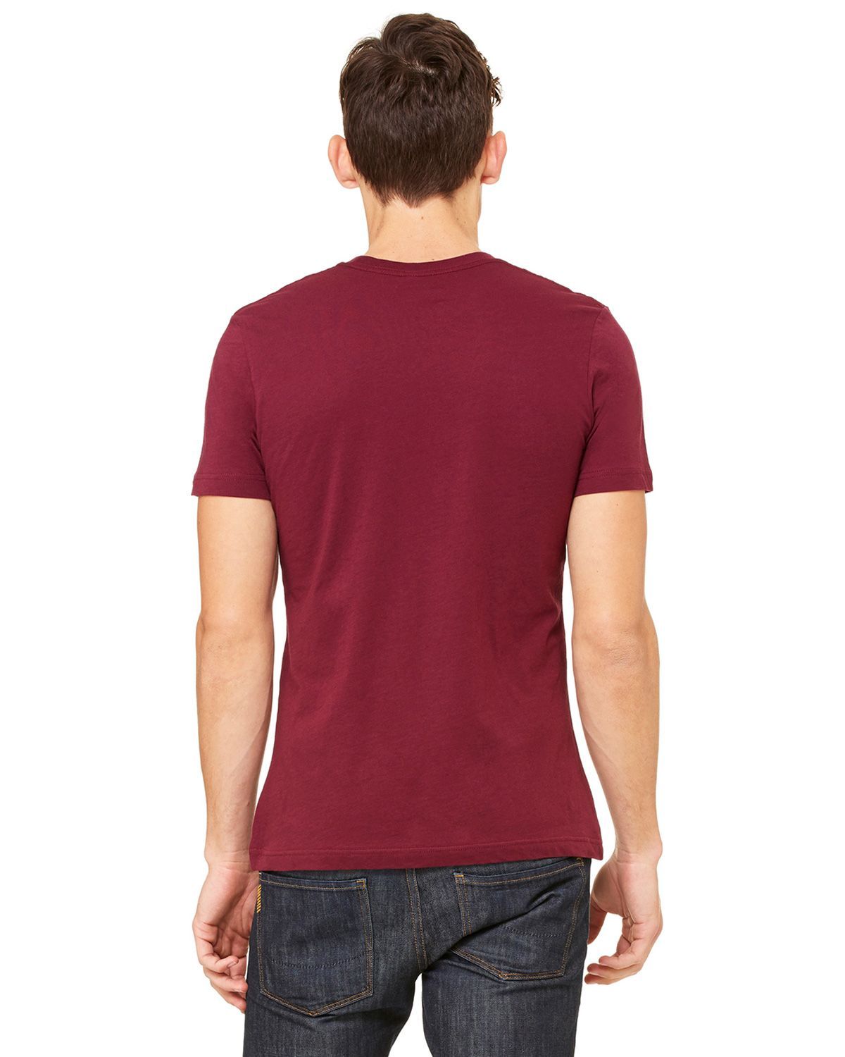 3001C Bella + Canvas Unisex Jersey Short Sleeve Tee - Back Image