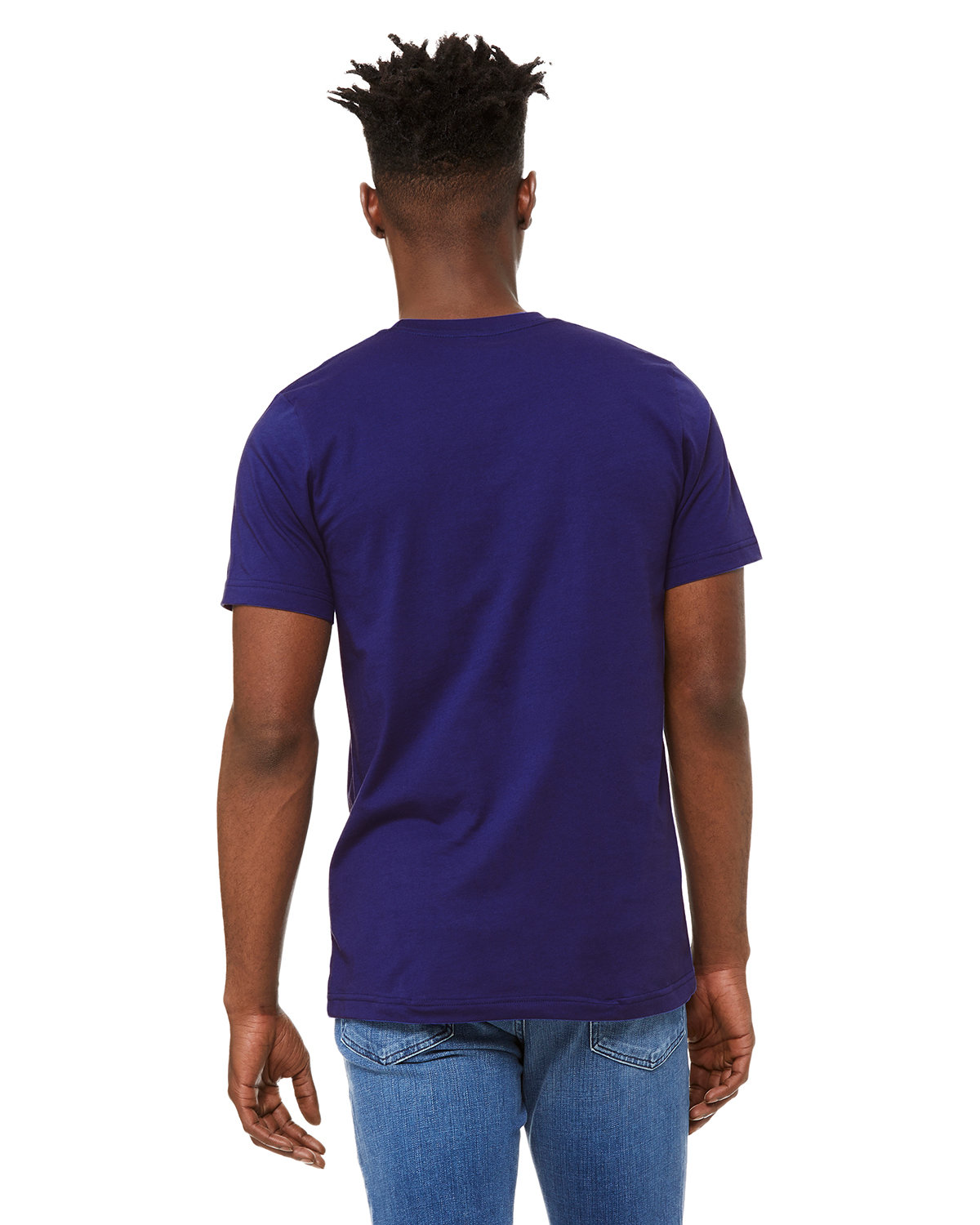 3001C Bella + Canvas Unisex Jersey Short Sleeve Tee - Back Image