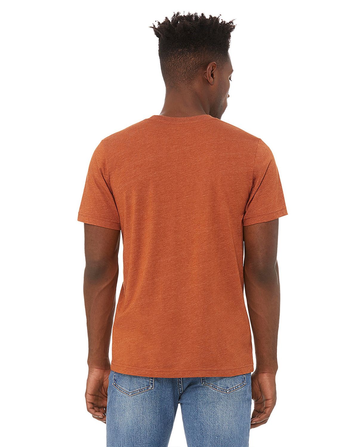 3001CVC Bella + Canvas Unisex Jersey Short Sleeve Tee - Back Image