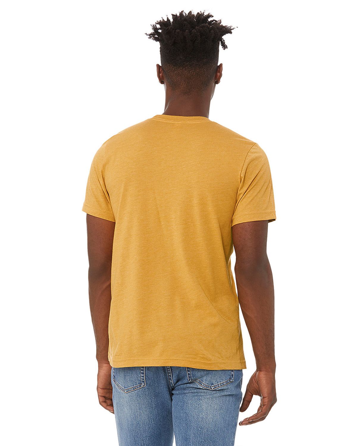 3001CVC Bella + Canvas Unisex Jersey Short Sleeve Tee - Back Image