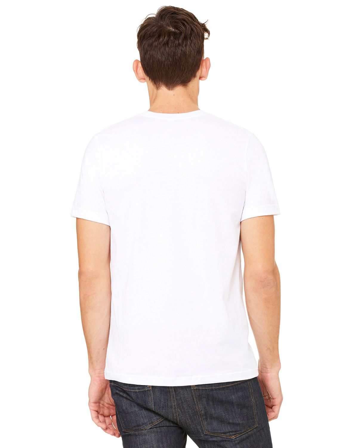 3001U Bella + Canvas Unisex USA-Made Jersey Tee - Back Image