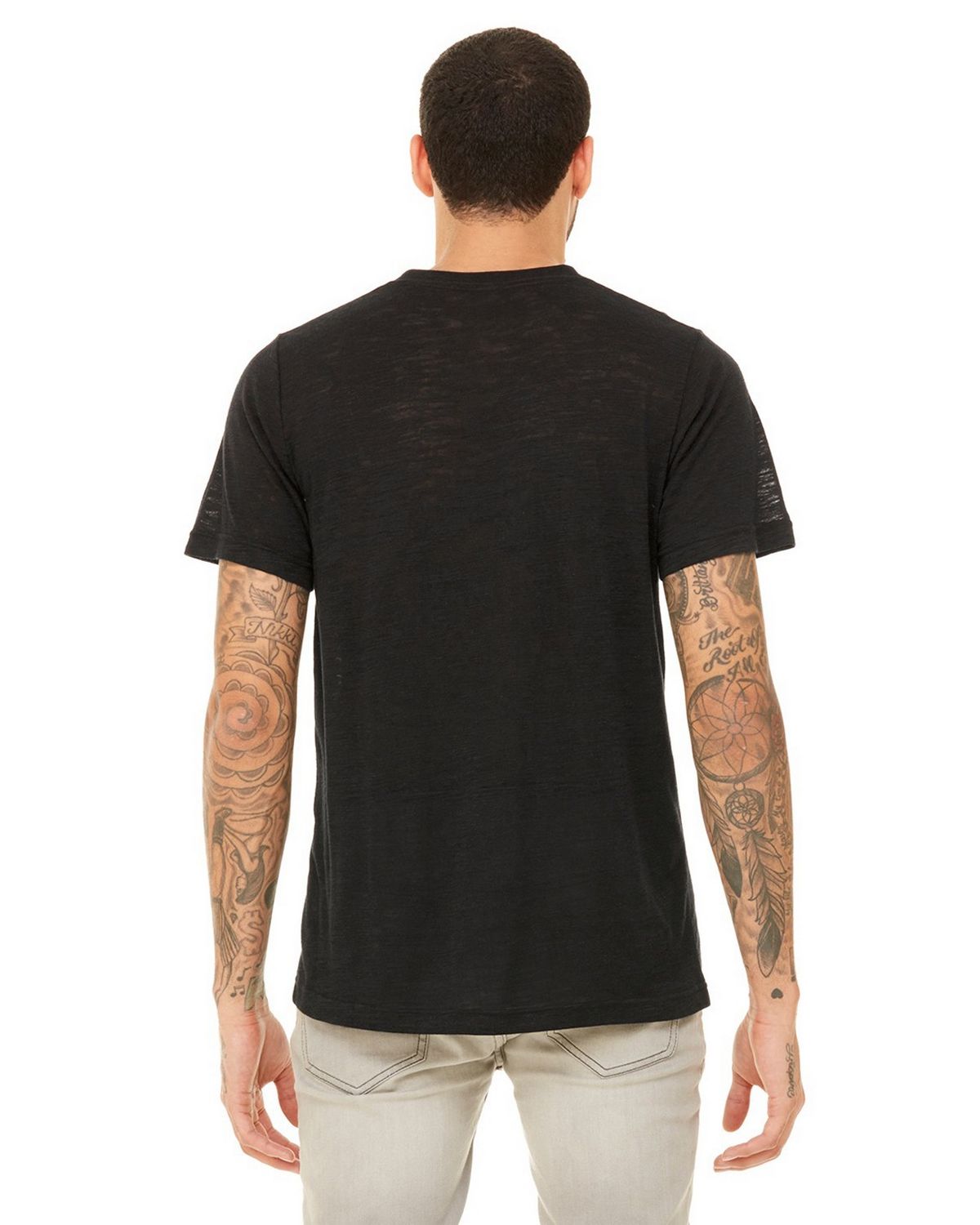 3005 Bella + Canvas Unisex Jersey V-Neck Tee - Back Image