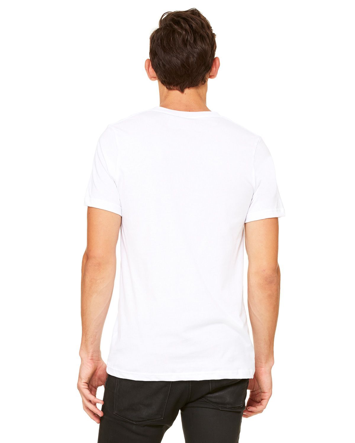 3005 Bella + Canvas Unisex Jersey V-Neck Tee - Back Image