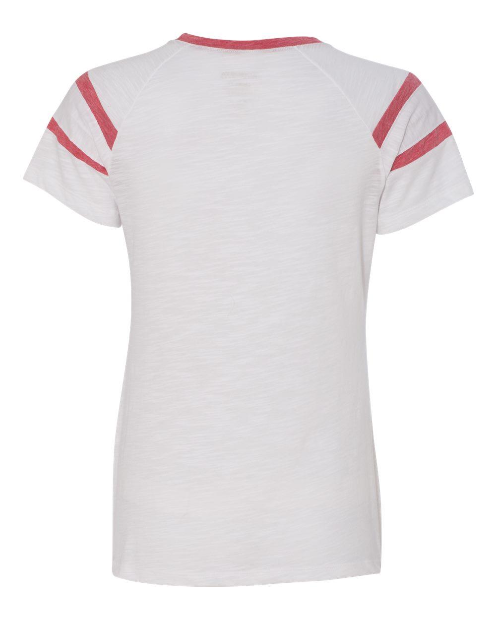 3011 Augusta Sportswear Womens Short Sleeve Fanatic T-Shirt - Back Image