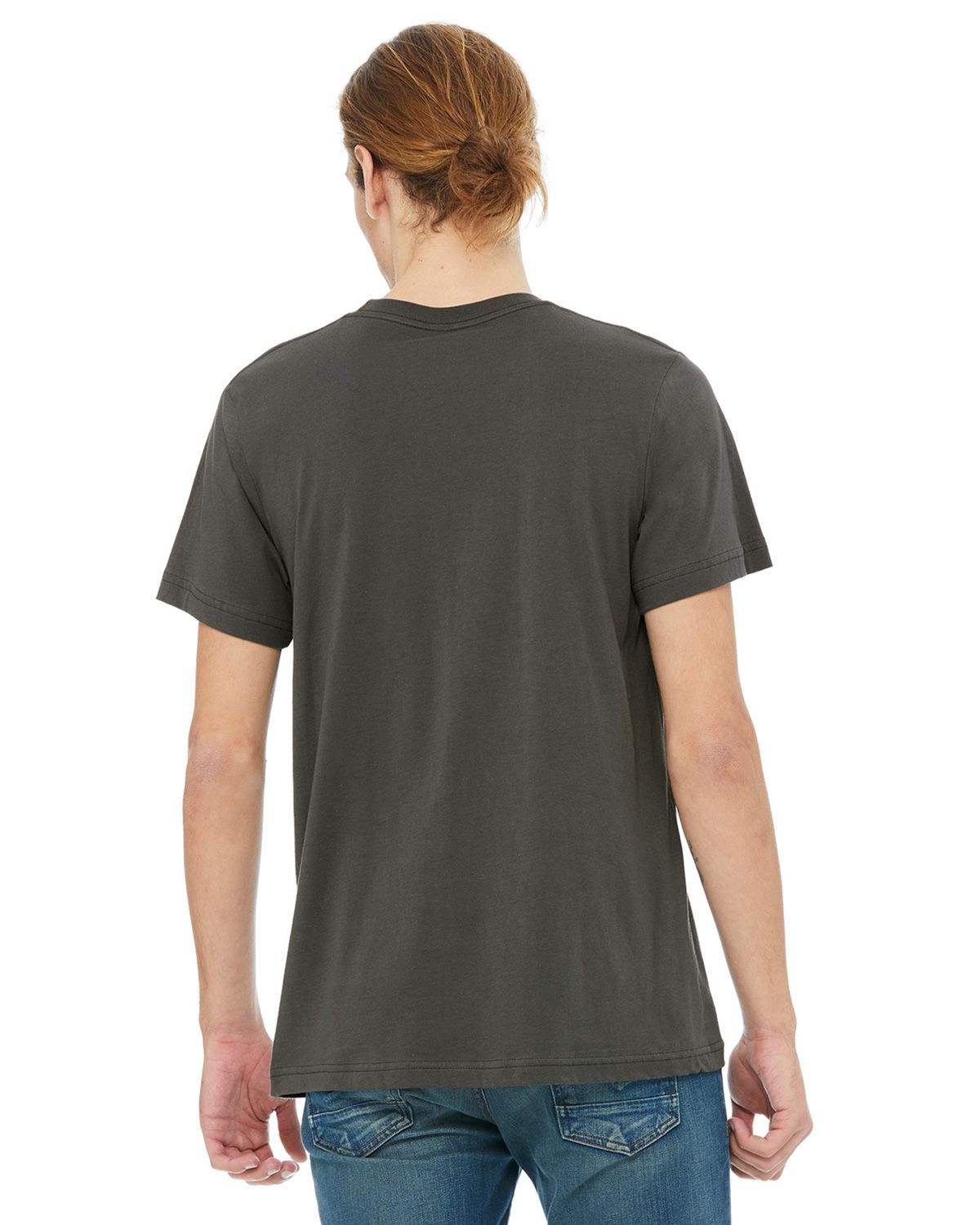3021 Bella + Canvas Men’s Short Sleeve T-Shirt With Pockets - Back Image