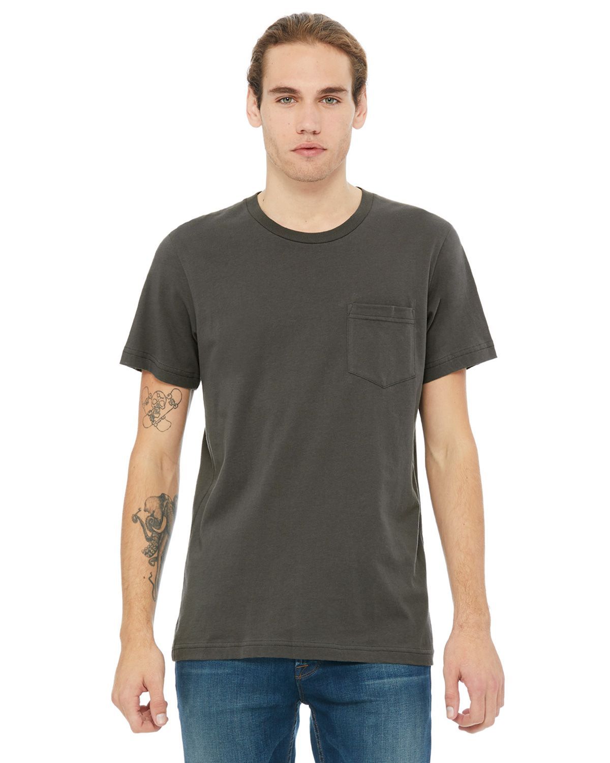 3021 Bella + Canvas Men’s Short Sleeve T-Shirt With Pockets
