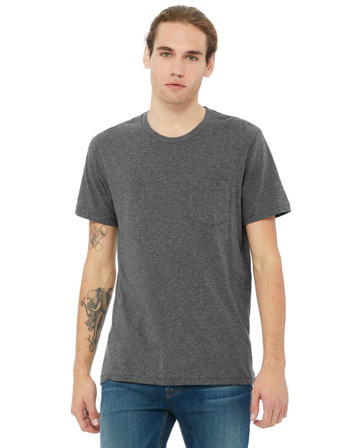 3021 Bella + Canvas Men’s Short Sleeve T-Shirt With Pockets Zoom Image