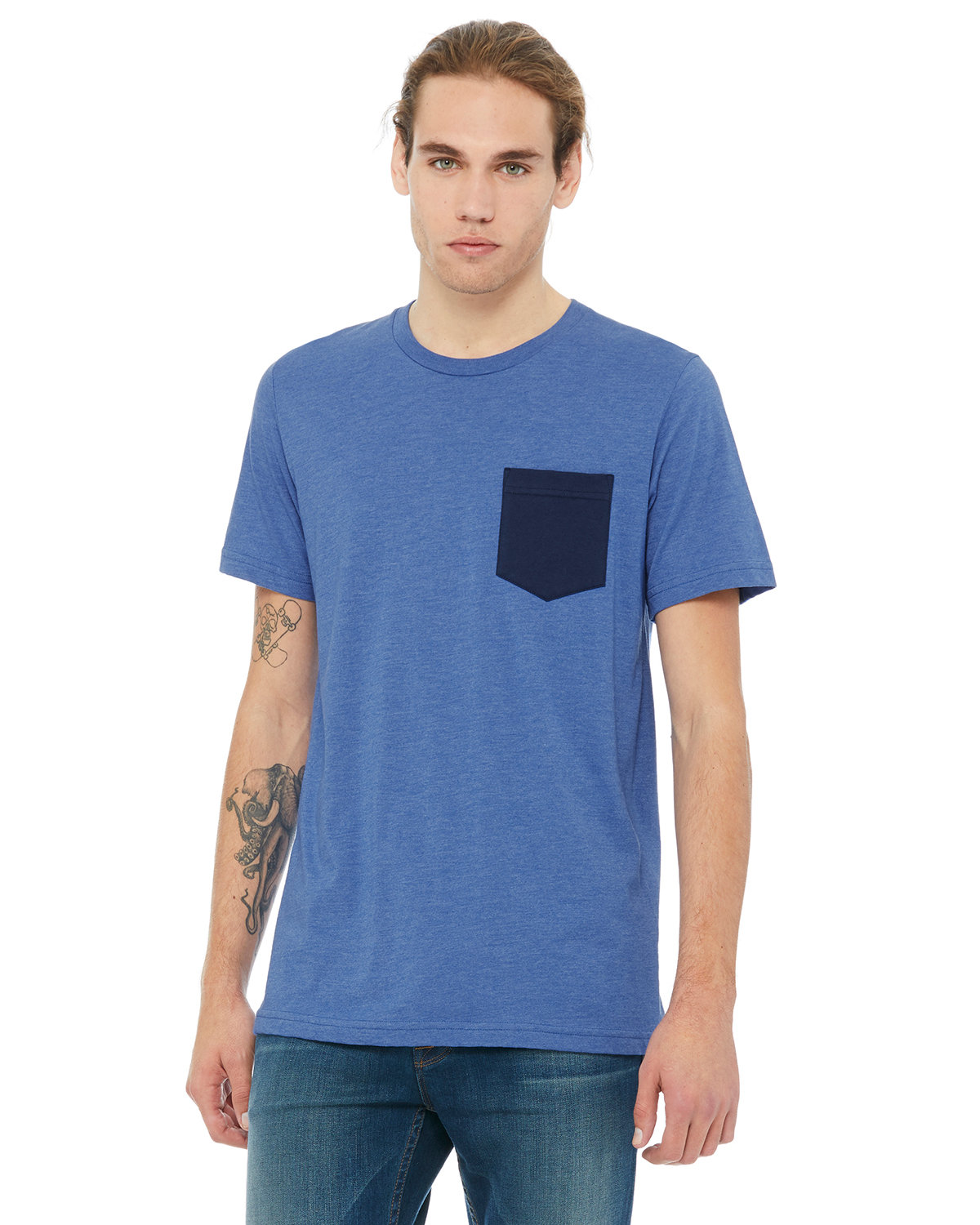3021 Bella + Canvas Men’s Short Sleeve T-Shirt With Pockets 3021 Bella + Canvas Men’s Short Sleeve T-Shirt With Pockets