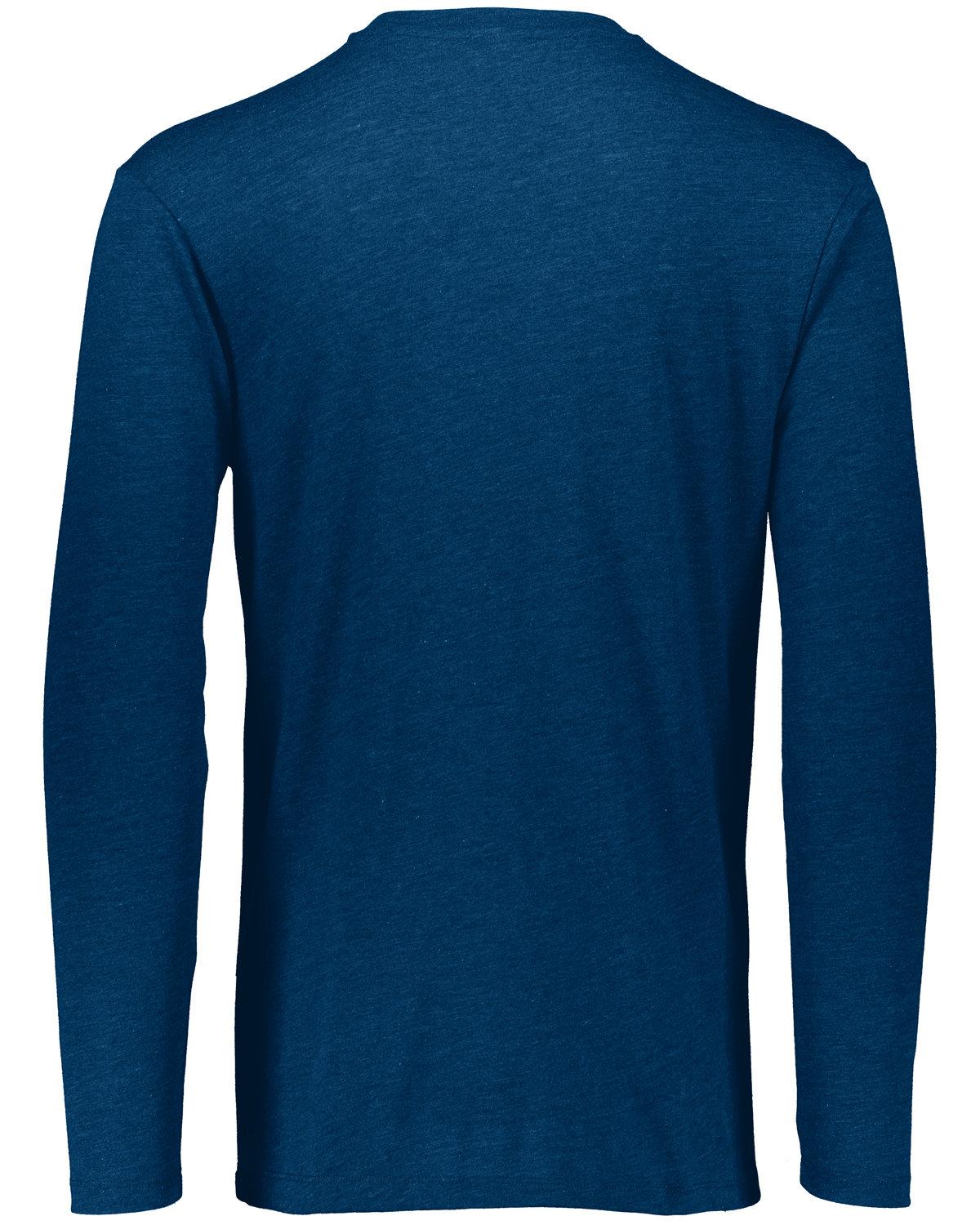 3076 Augusta Sportswear Youth Triblend Long Sleeve T-Shirt 3076 Augusta Sportswear Youth Triblend Long Sleeve T-Shirt - Back Image