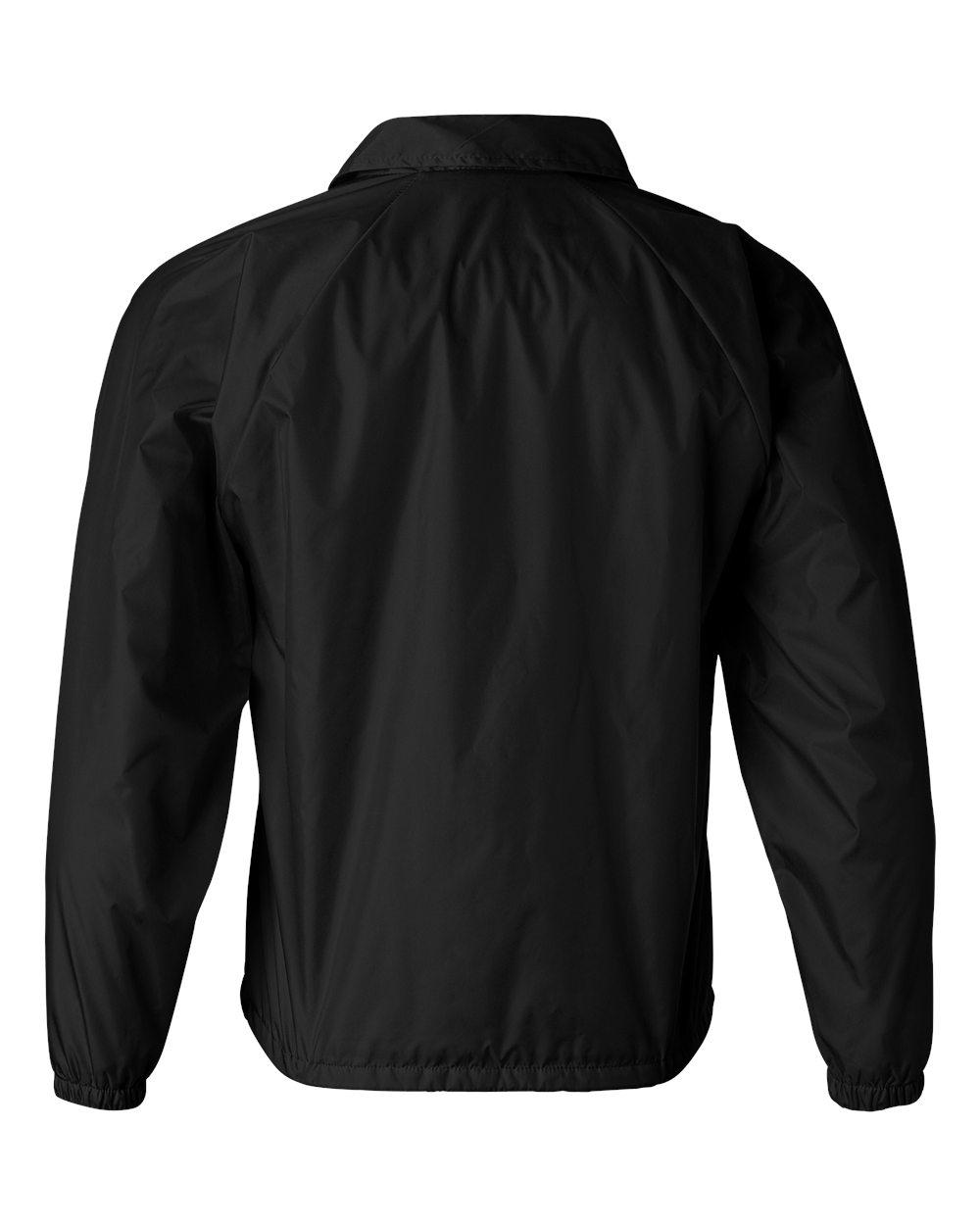 3100 Augusta Drop Ship Unisex Nylon Coachs Jacket - Back Image