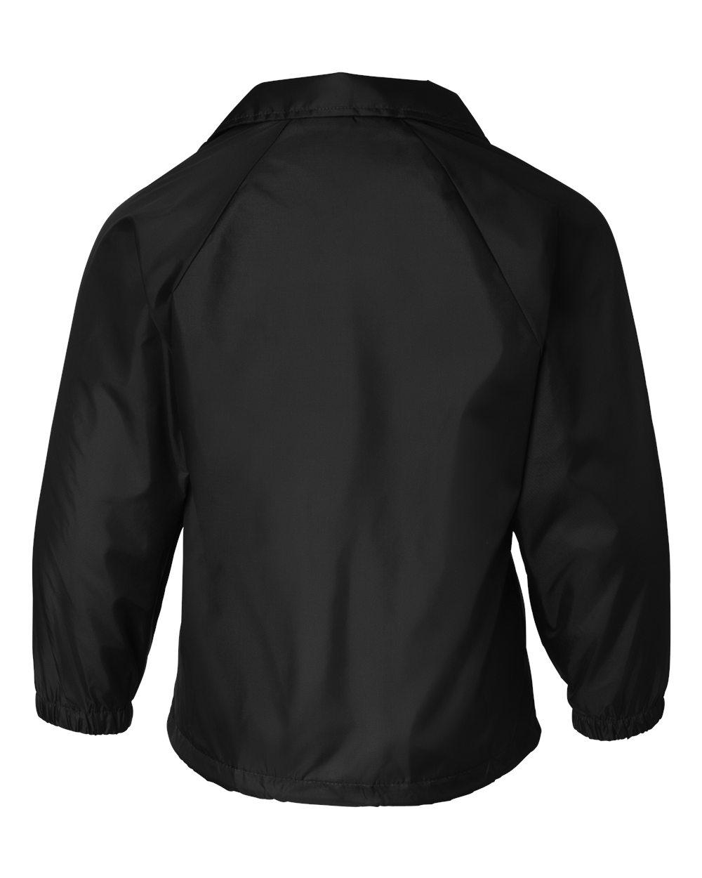 3101 Augusta Drop Ship Youth Lined Nylon Coachs Jacket - Back Image
