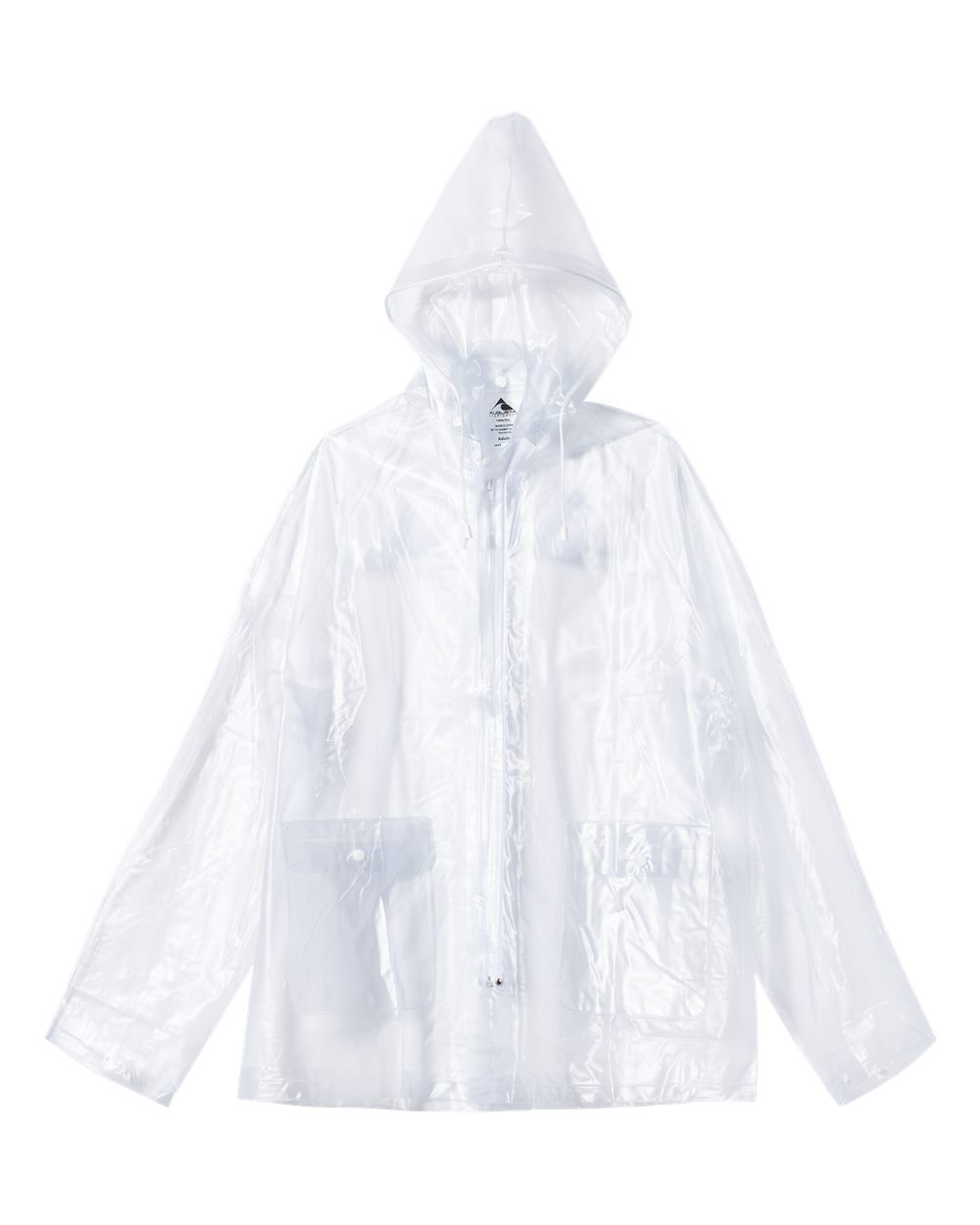 3160 Augusta Drop Ship Adult Clear Rain Jacket - Siide Image