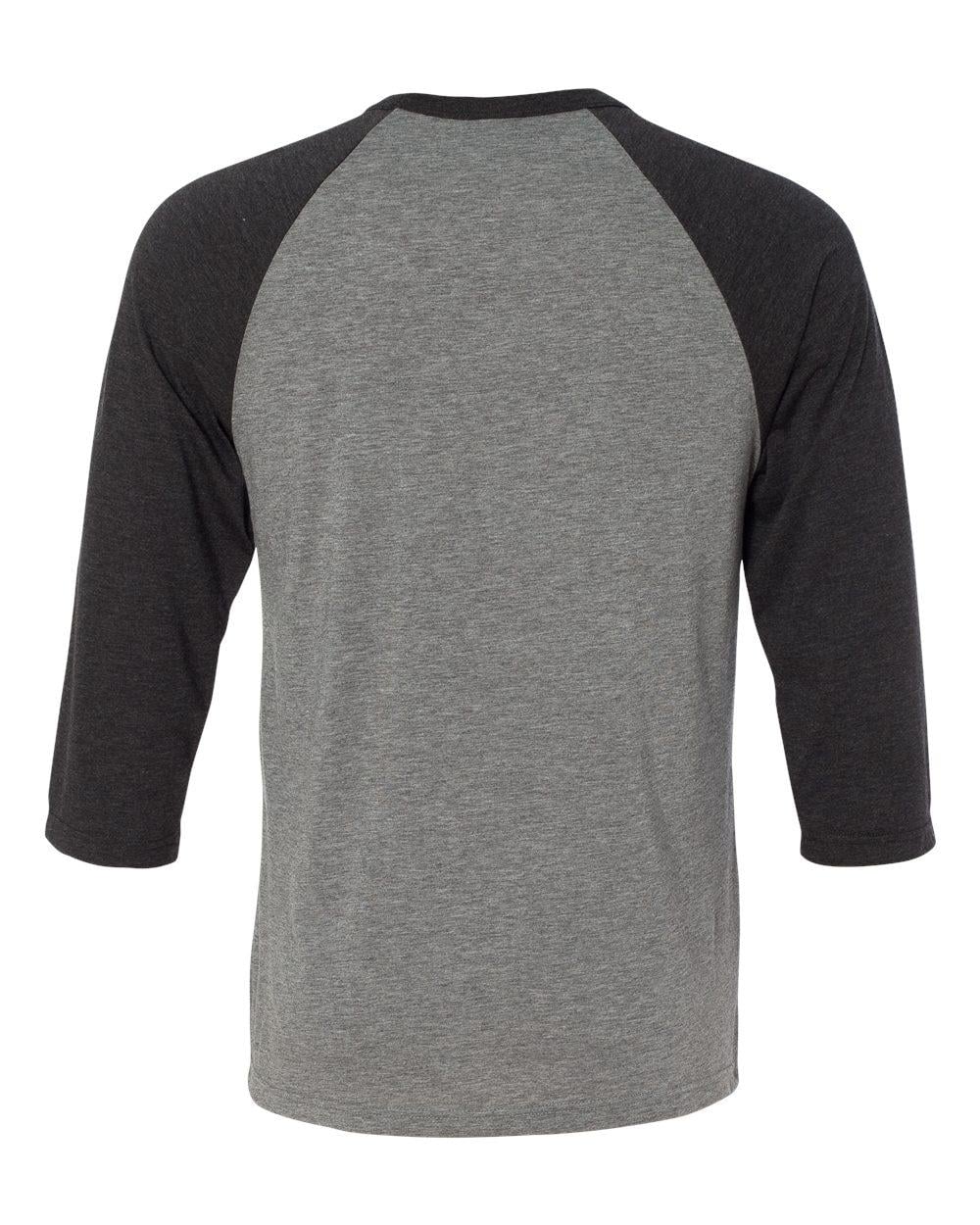 3200 Bella + Canvas Unisex 3/4 Sleeve Baseball Tee 3200 Bella + Canvas Unisex 3/4 Sleeve Baseball Tee - Back Image