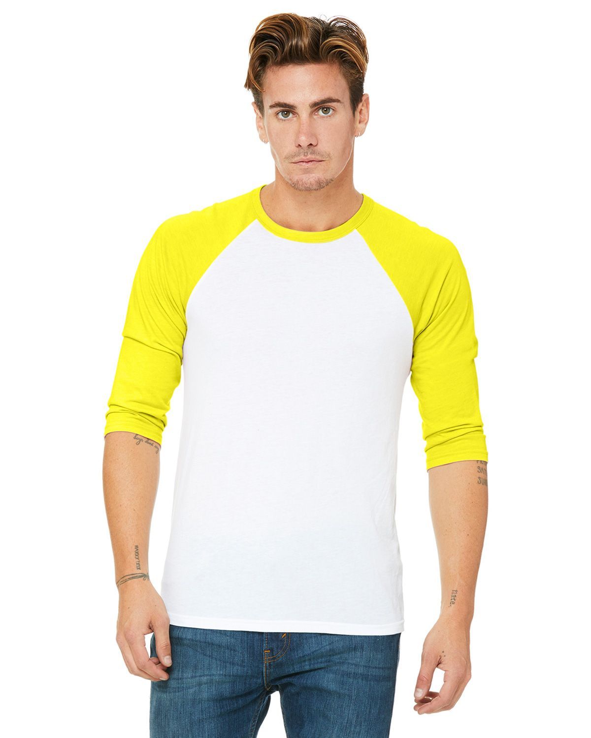 3200 Bella + Canvas Unisex 3/4 Sleeve Baseball Tee 3200 Bella + Canvas Unisex 3/4 Sleeve Baseball Tee