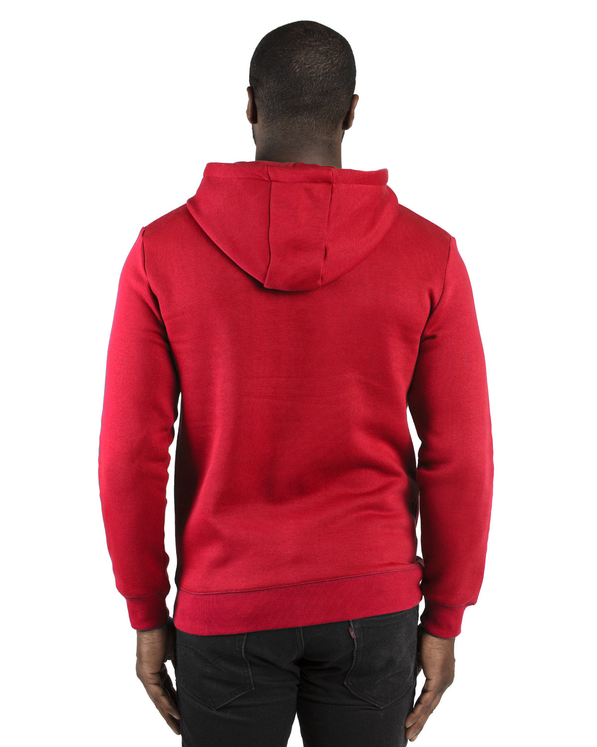 320H Threadfast Apparel Unisex Ultimate Fleece Pullover Hooded Sweatshirt - Back Image
