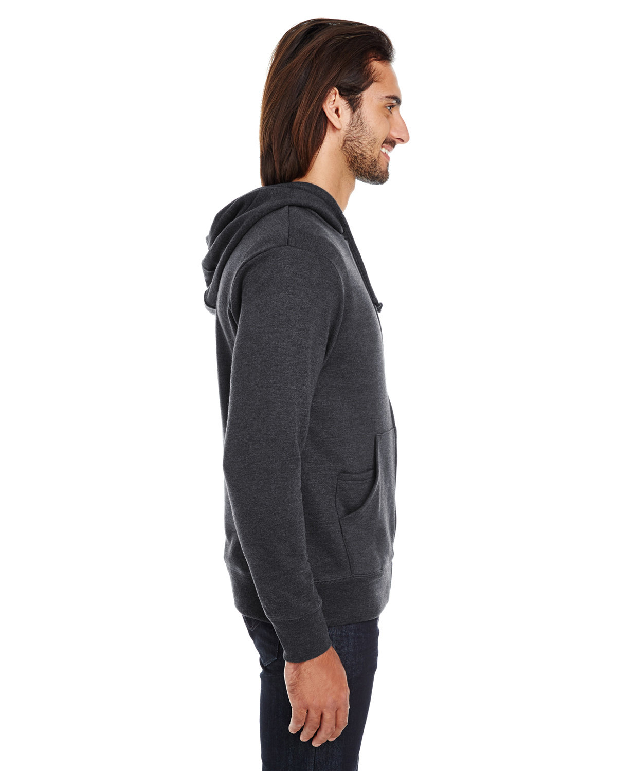 321Z Threadfast Apparel Unisex Triblend French Terry Full-Zip - Siide Image