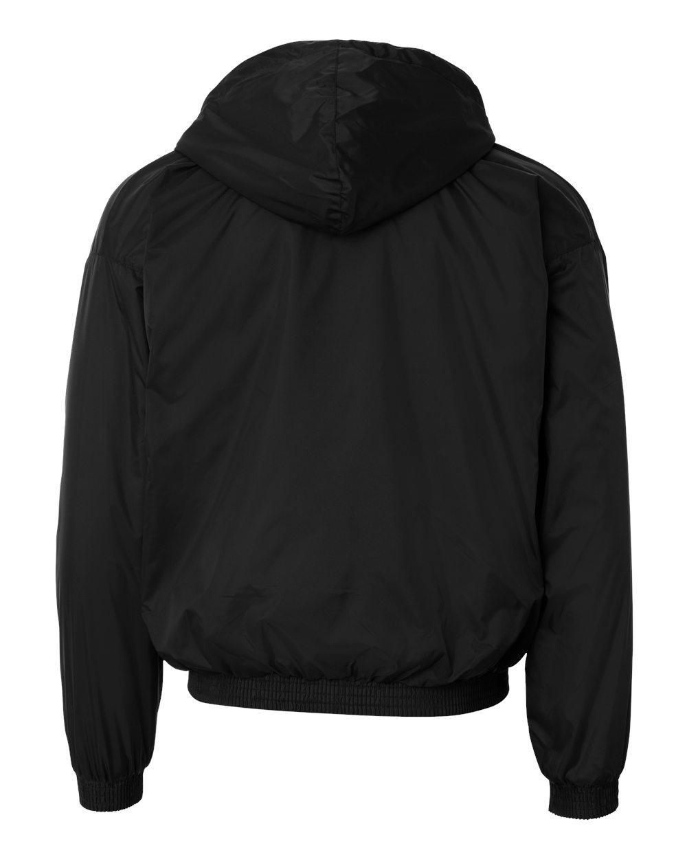 3280 Augusta Drop Ship Hooded Taffeta Jacket - Back Image