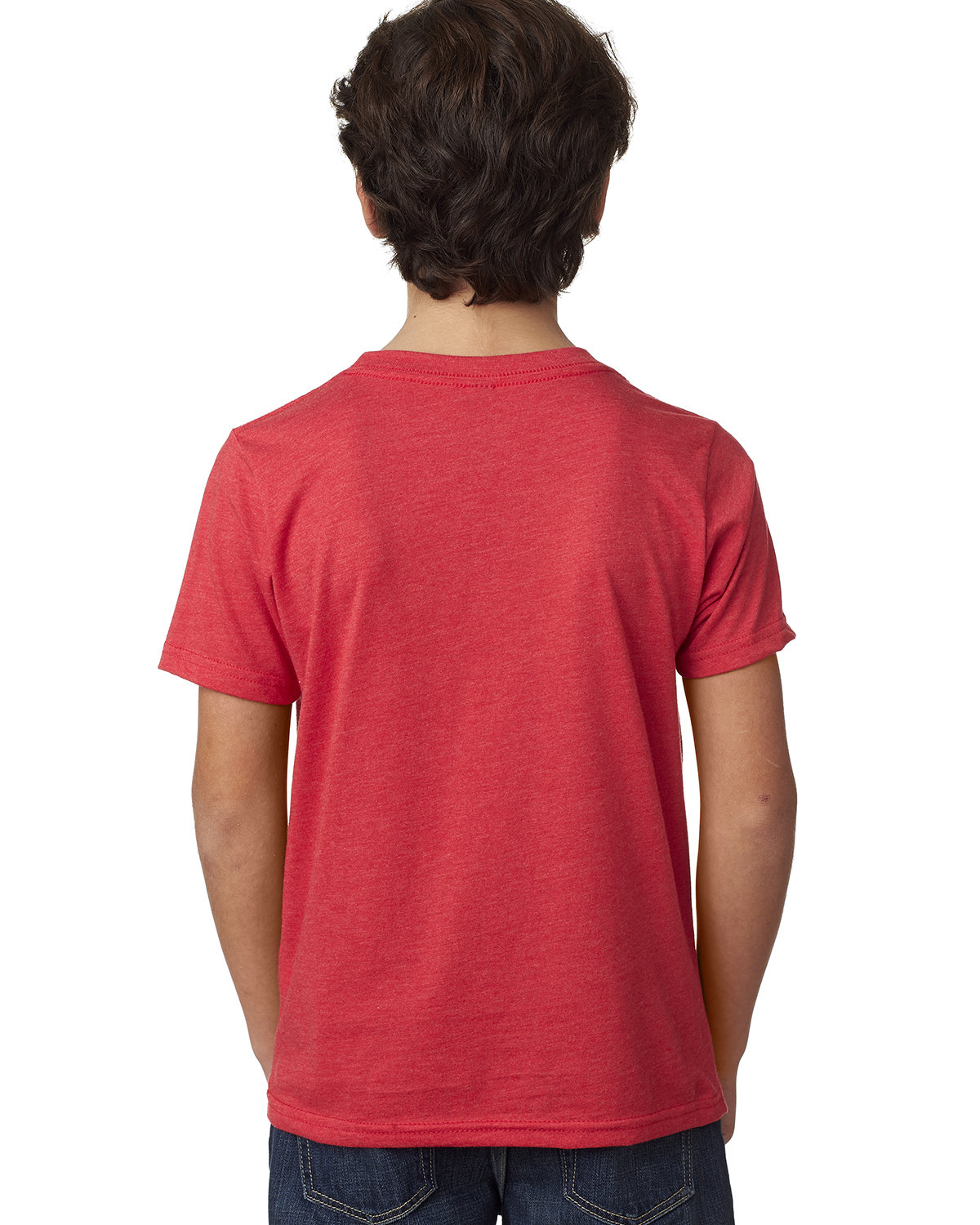 3312 Next Level Youth CVC Short Sleeve Crew - Back Image